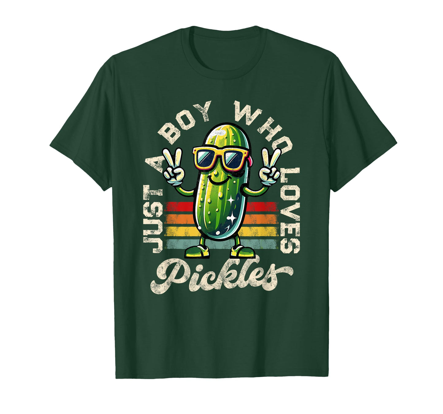 Just a Boy Who Loves Pickles Pickle Teen Boys Toddler Kid T-Shirt