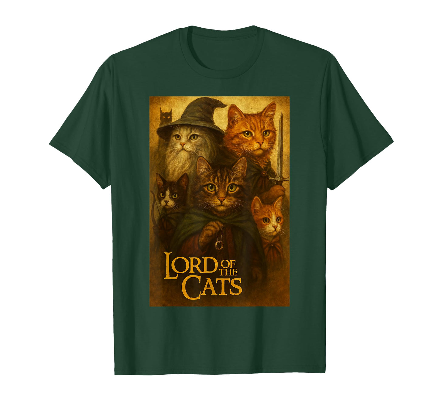 Cat - Lord of The Cats - Funny Kitten Men Women Kids T-Shirt