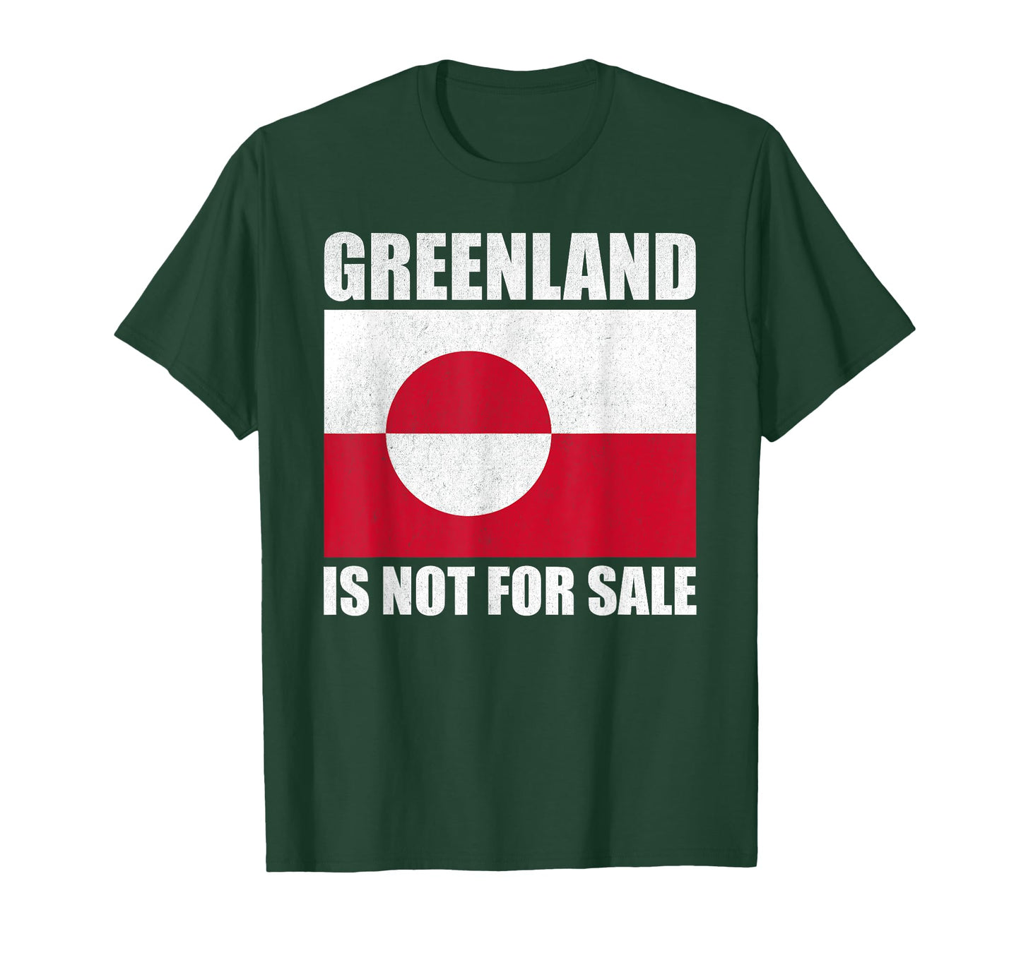 Greenland is not for sale, distressed greenland flag protest T-Shirt