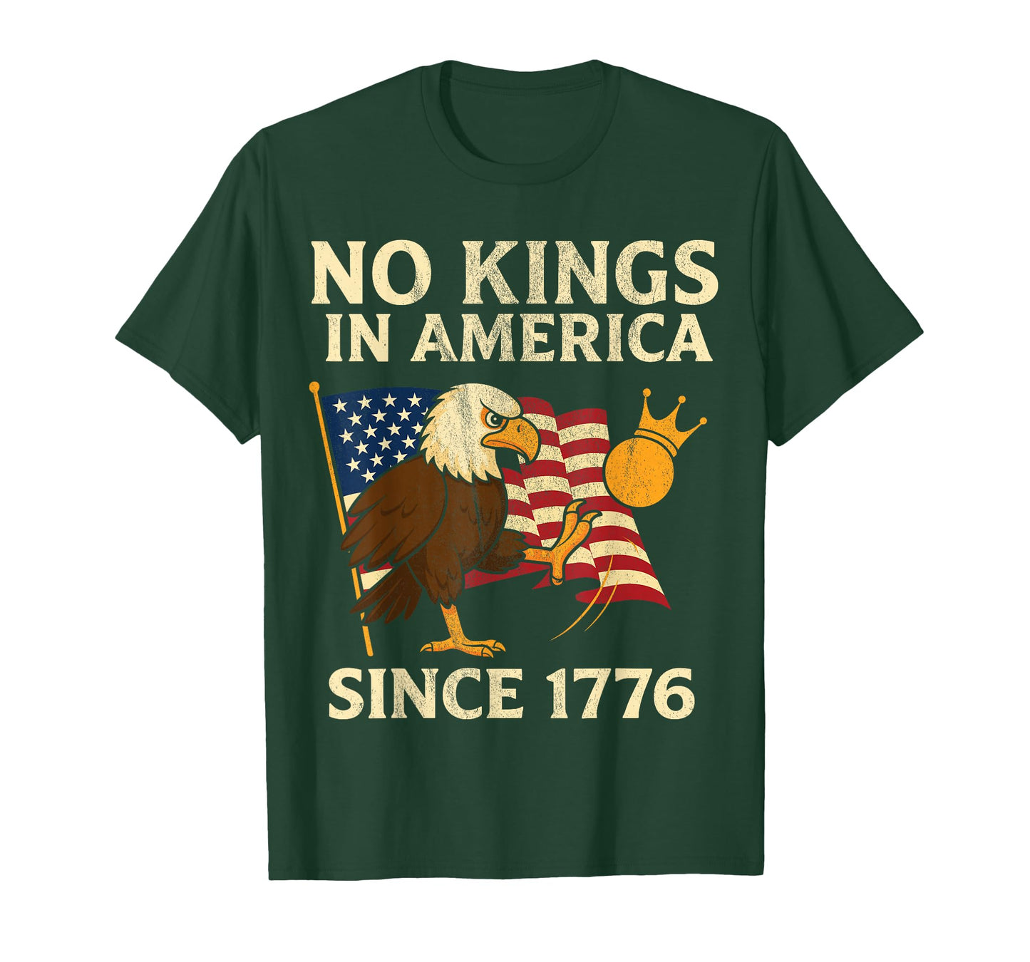 No Kings in America 1776 T-Shirt