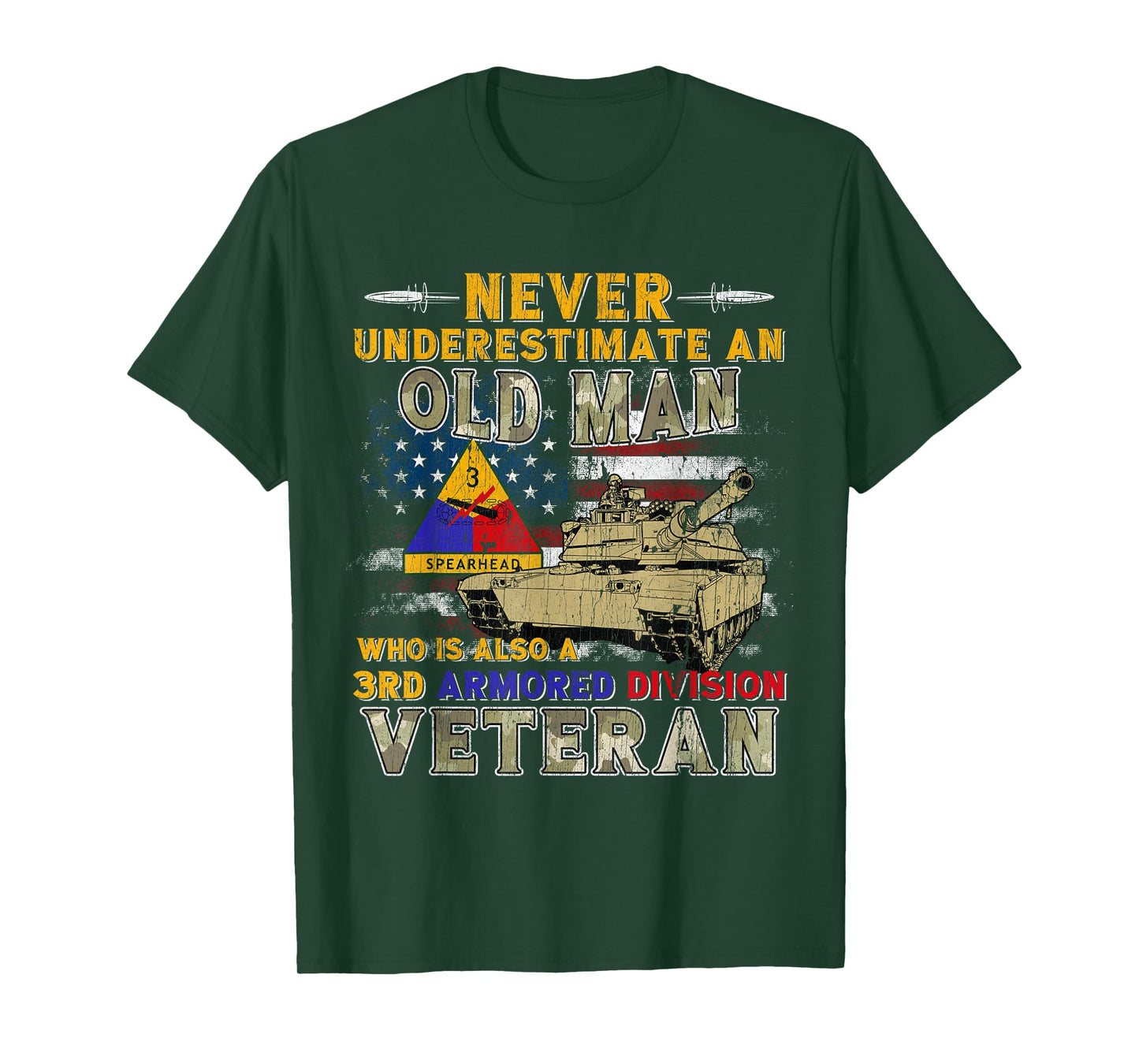 3rd Armored Division Veteran 3AD Germany Vintage Tee Gift T-Shirt