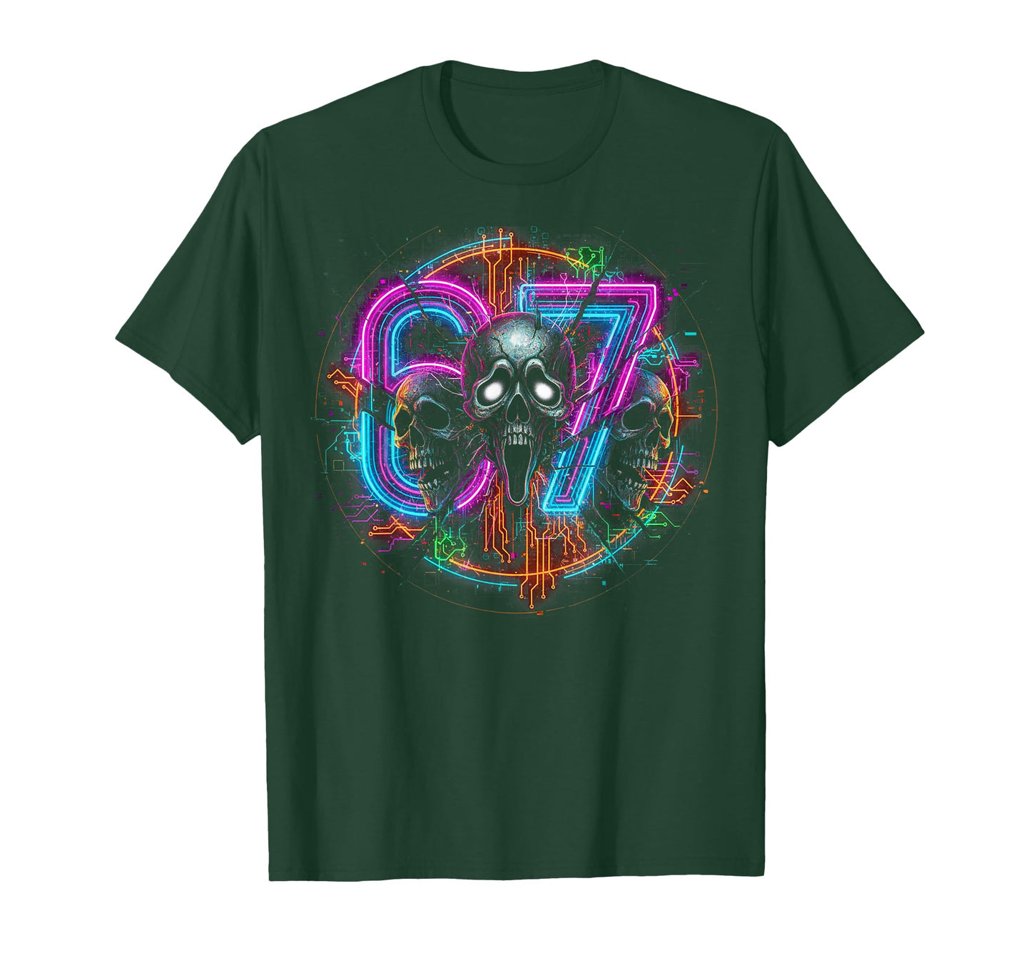 67 Halloween SCP Horror Face Scary Costume Shirt Horror 6 7 T-Shirt