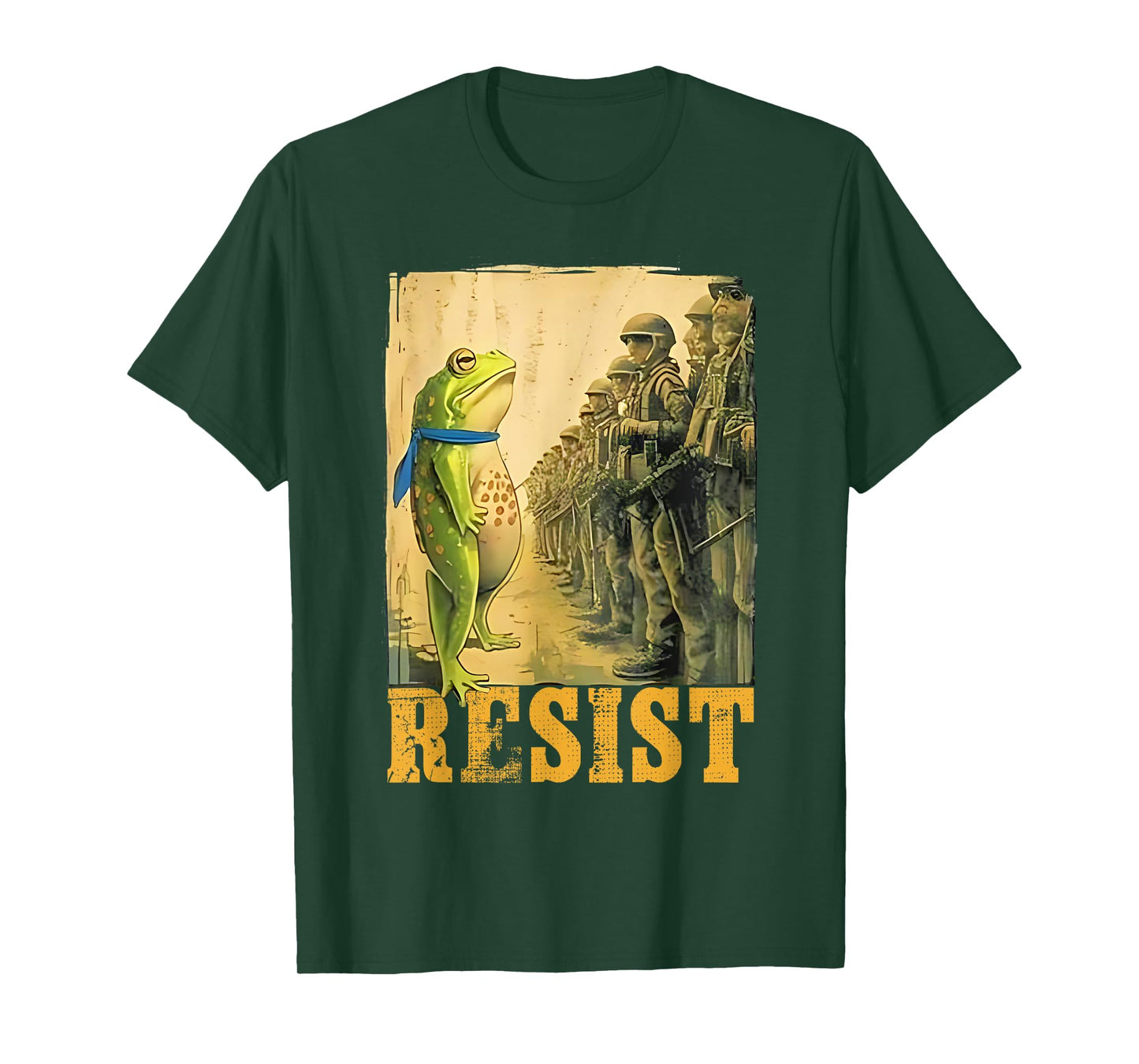Portland Frog Resist Funny Protest No Kings Abolish Ice T-Shirt