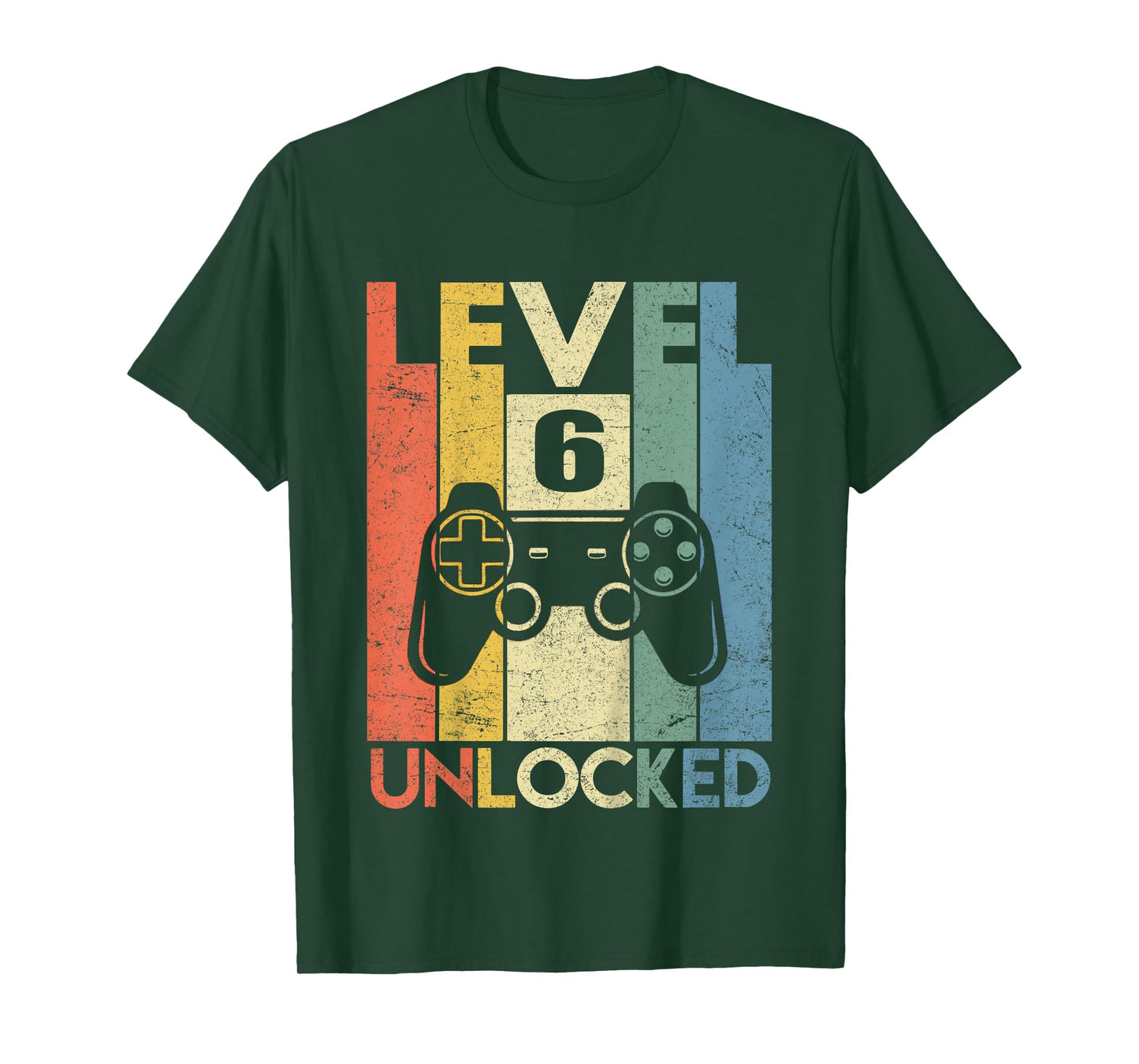 Level 6 Unlocked Shirt Funny Video Gamer 6th Birthday Gift T-Shirt