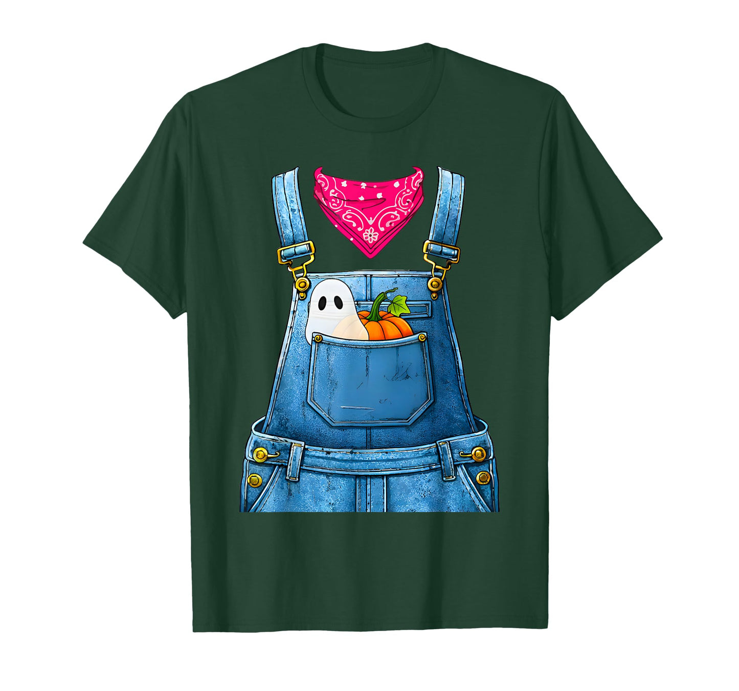 Halloween Overalls Farmer Costume for Women and Adults T-Shirt
