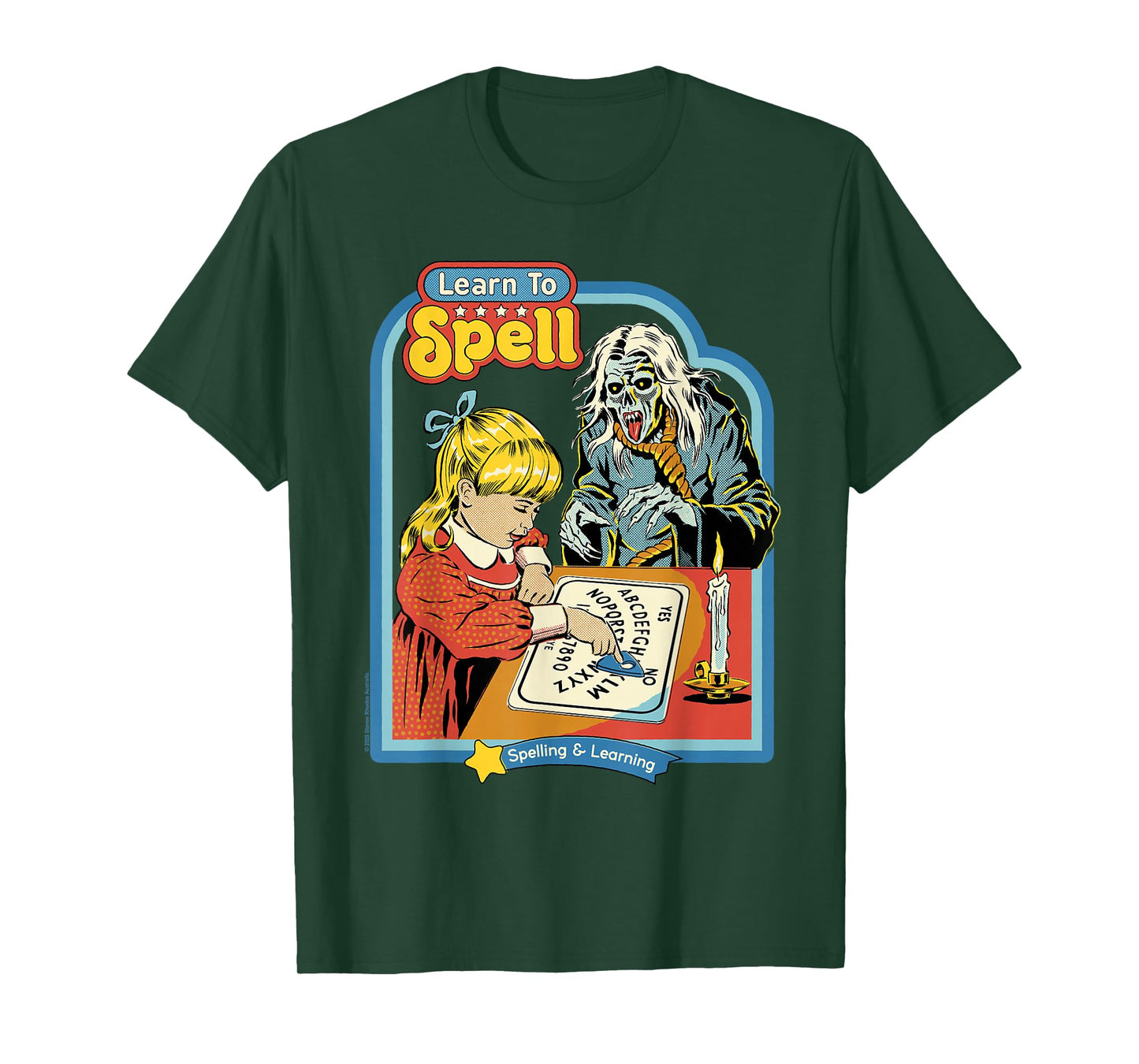 Learn to Spell Sarcastic Ghost Retro Funny Adult Humor T-Shirt