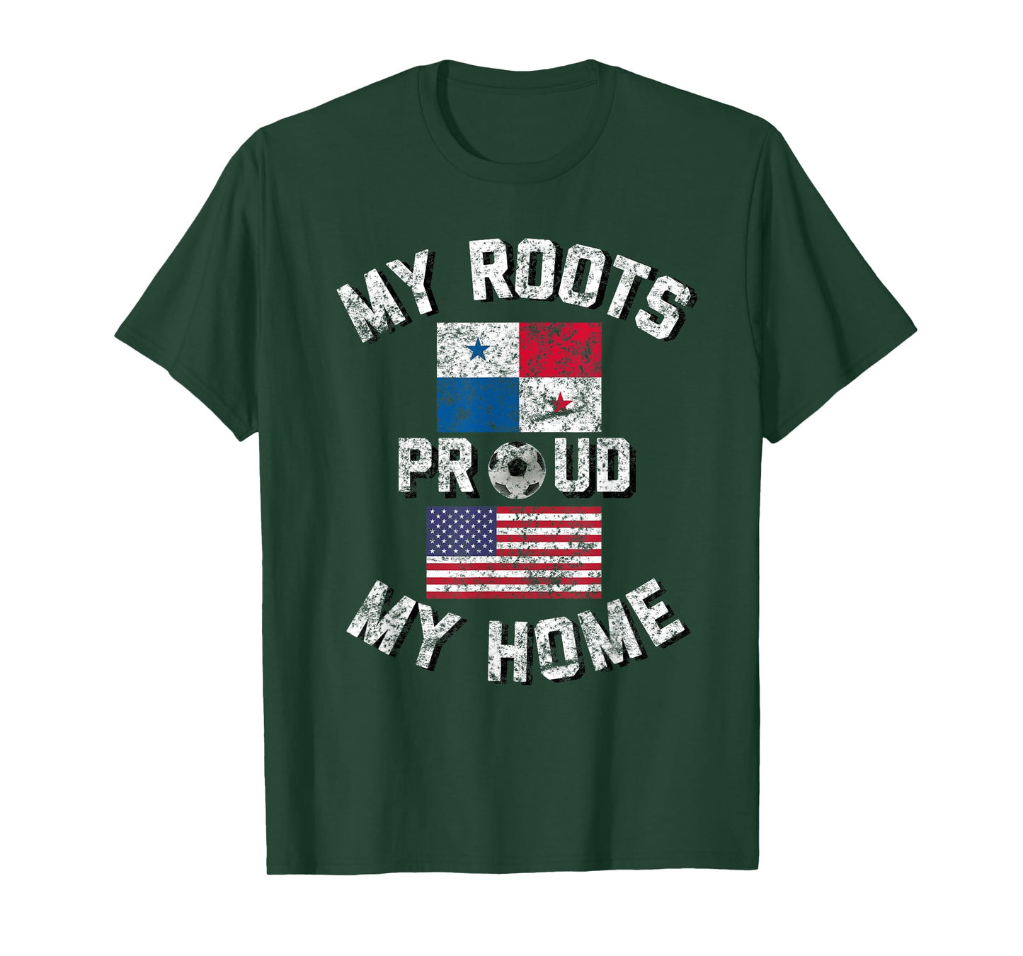 Panama Soccer My Roots My Home Vintage Flag Fan Shirt T-Shirt