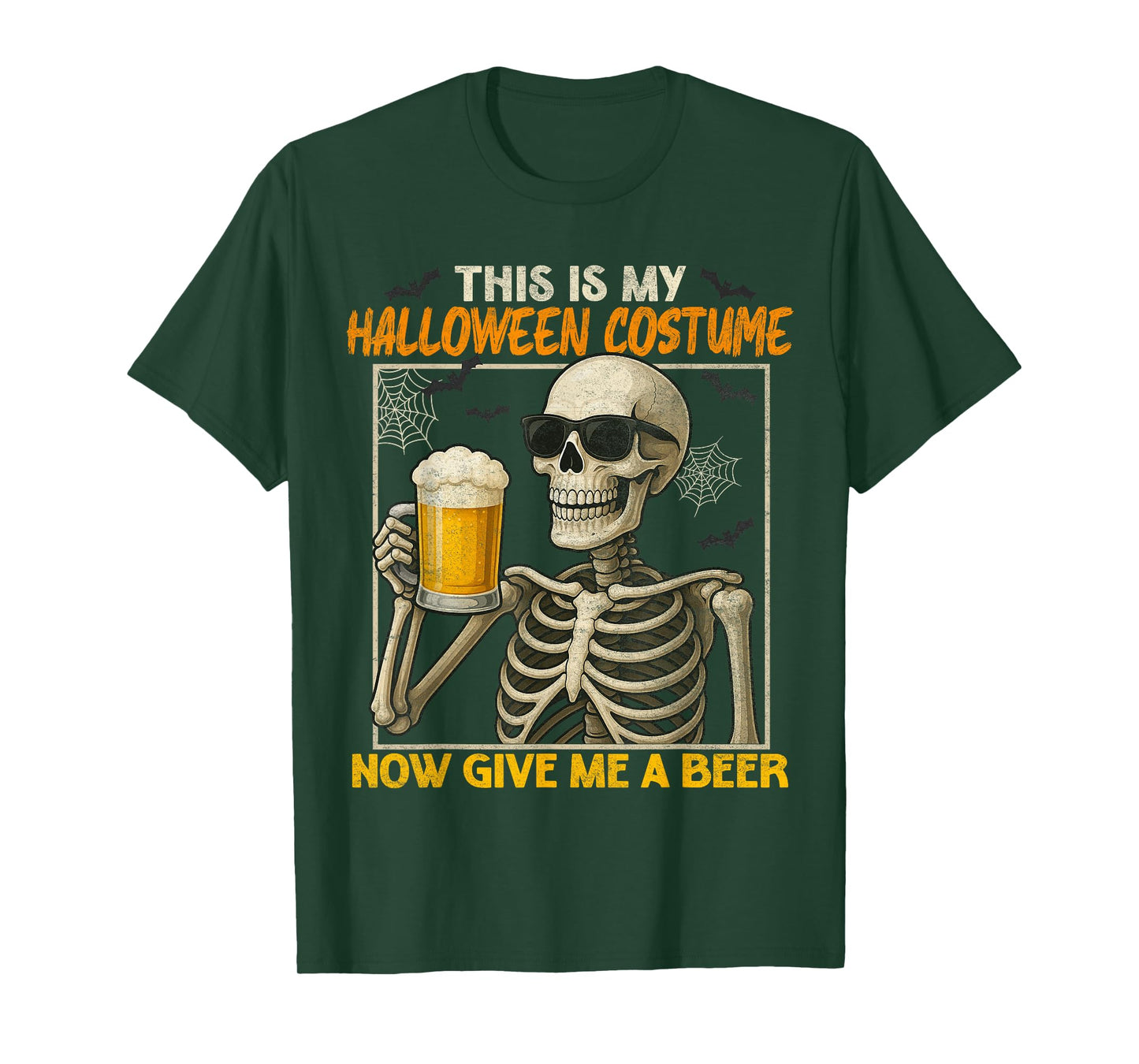 Funny DIY Lazy This is My Halloween Costumes Skeleton Men T-Shirt