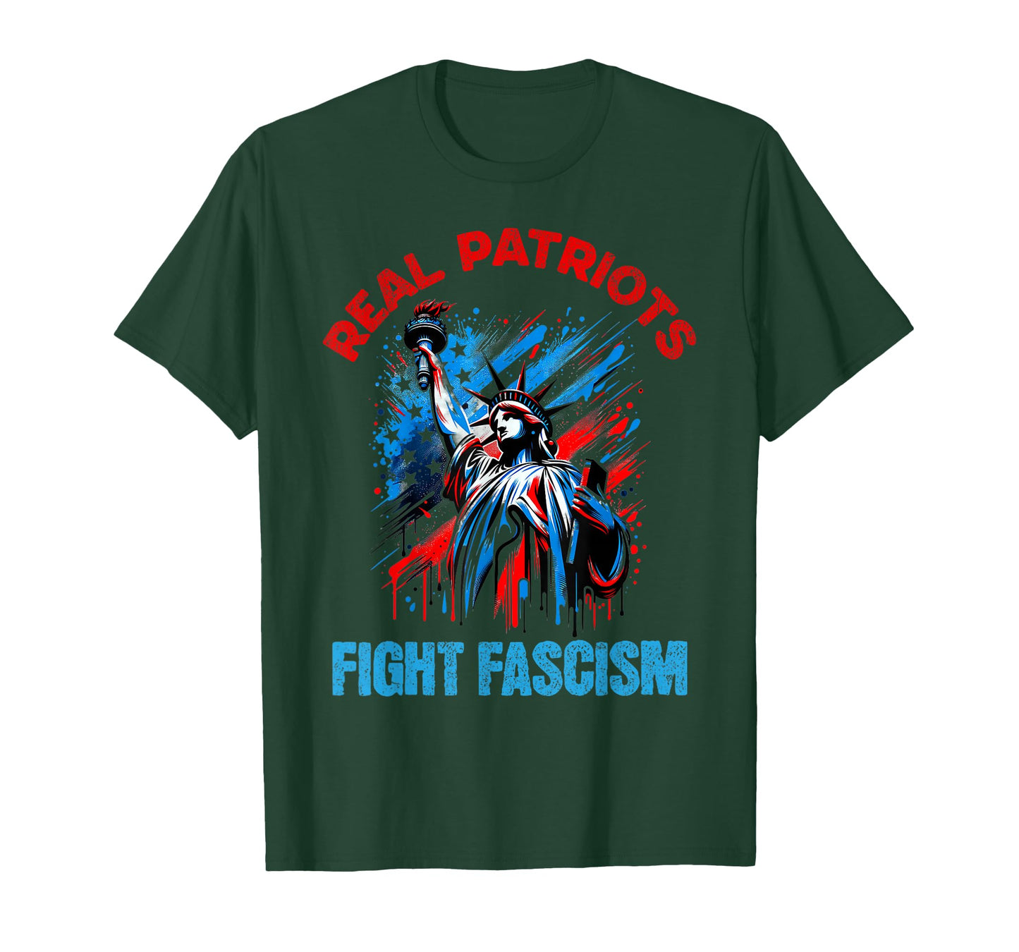 Real Patriots Fight Fascism Funny Flowers Women Men No Kings T-Shirt