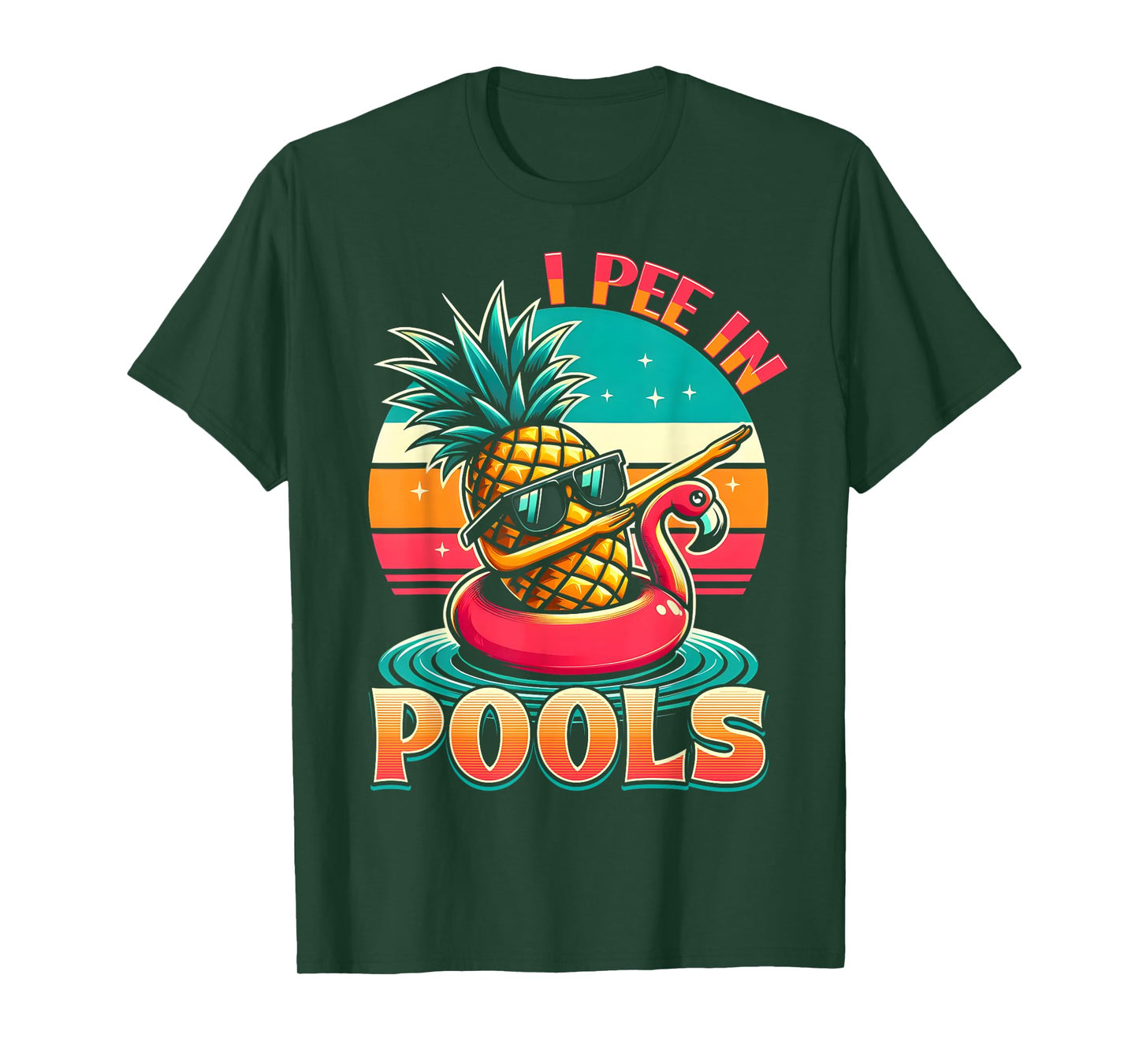 I Pee In Pools Swimming Joke Funny Summer Pool Party T-Shirt
