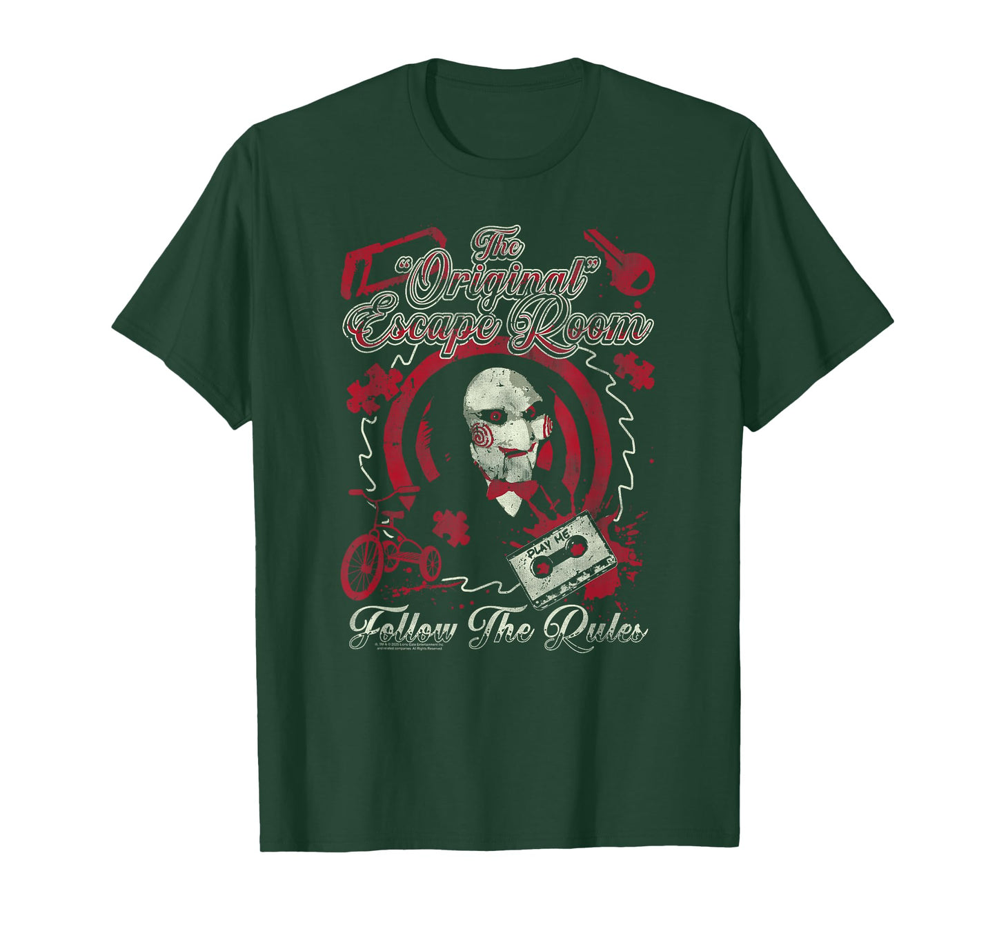 Saw Jigsaw's Original Escape Room Horror Movie T-Shirt