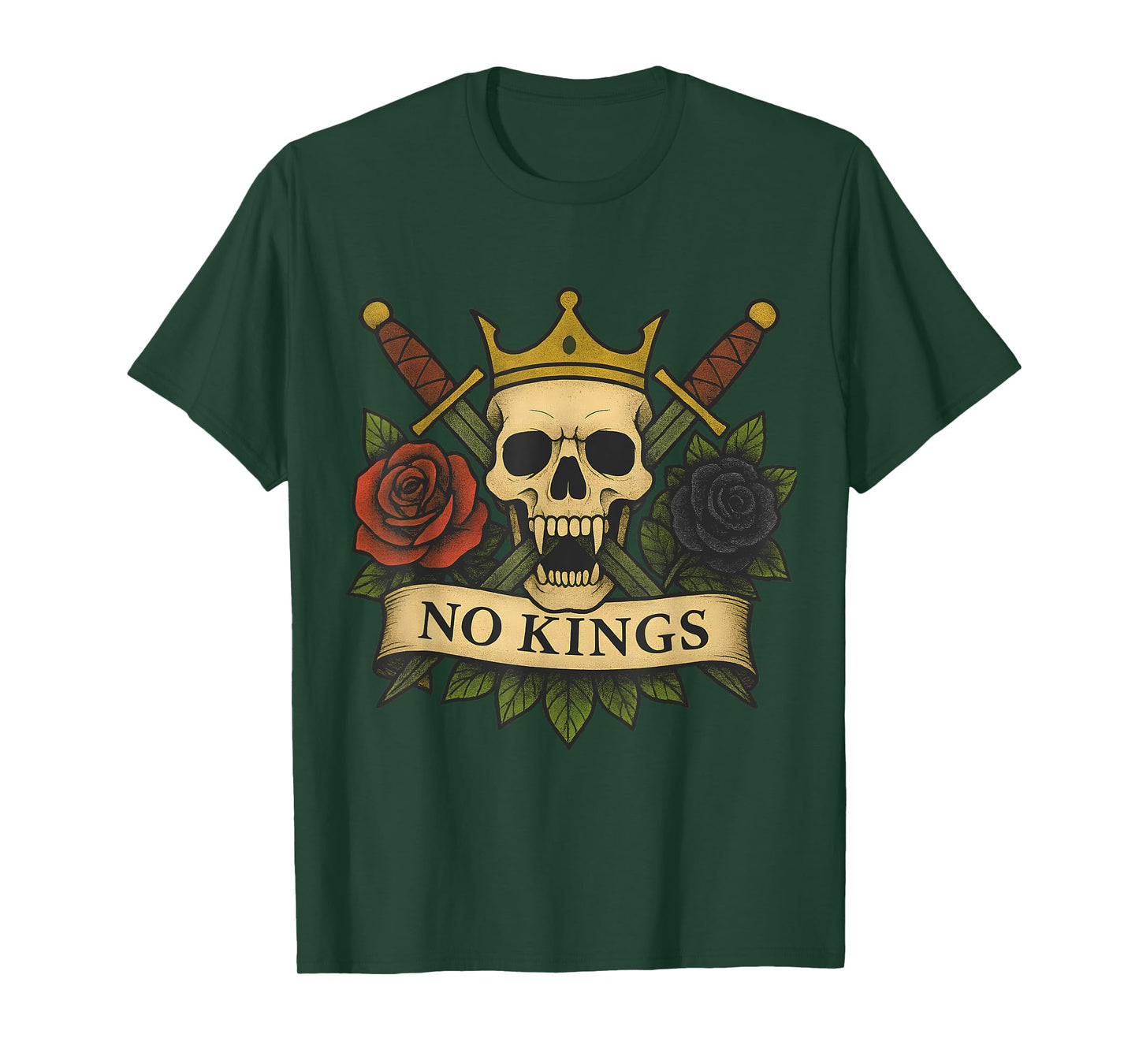 No Kings Tattoo Design T-Shirt