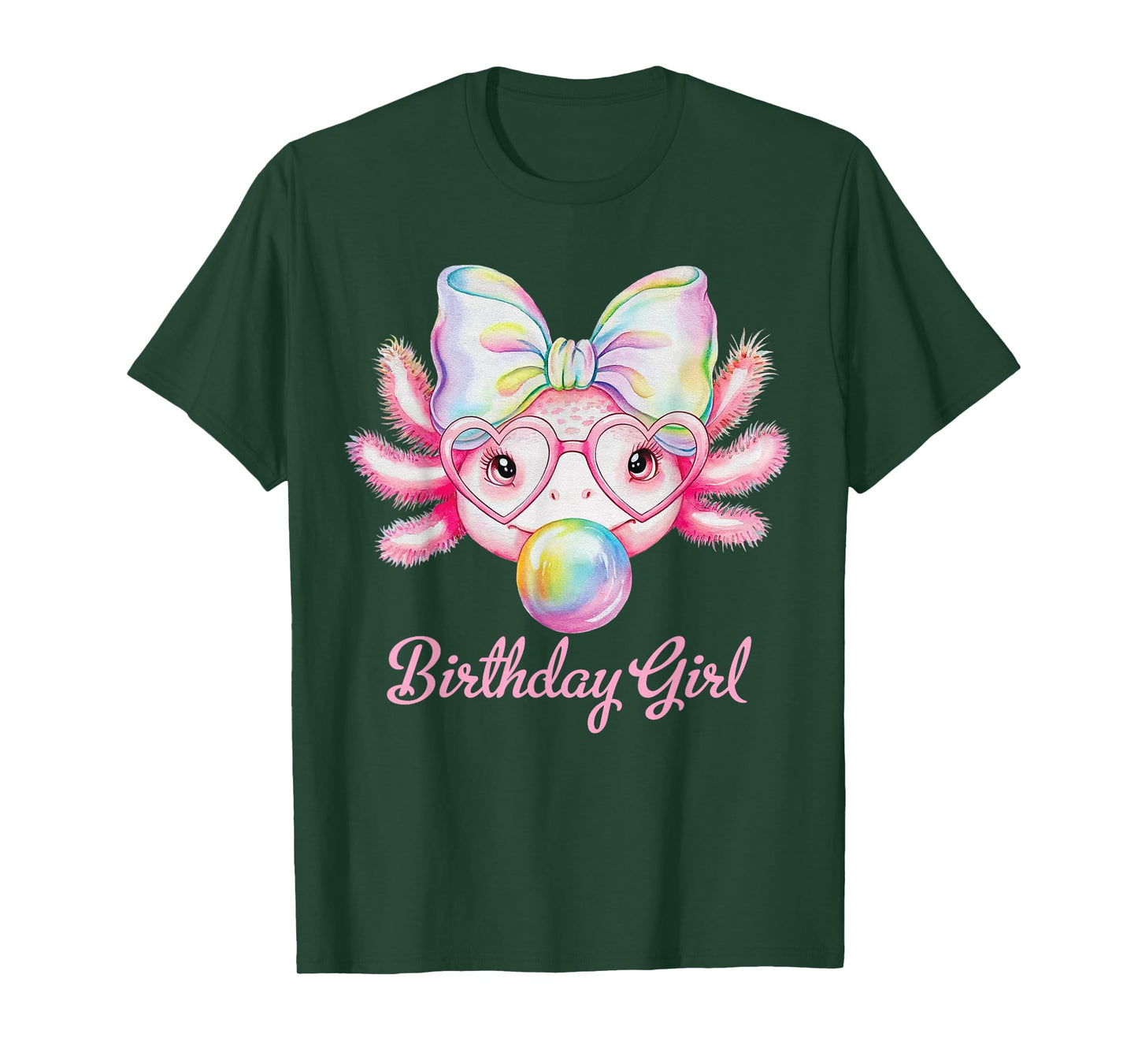 Birthday Girl Axolotl Lover Party Alotl Axolotl Girls Women T-Shirt