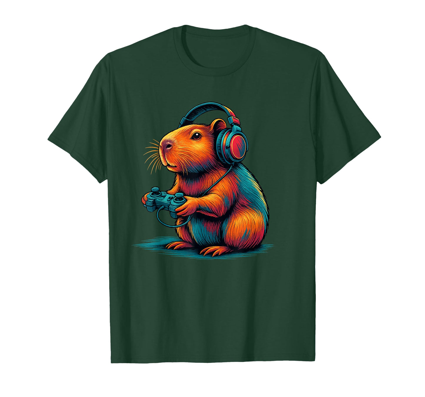 Capybara Funny Video Games Capybara for men women kids T-Shirt