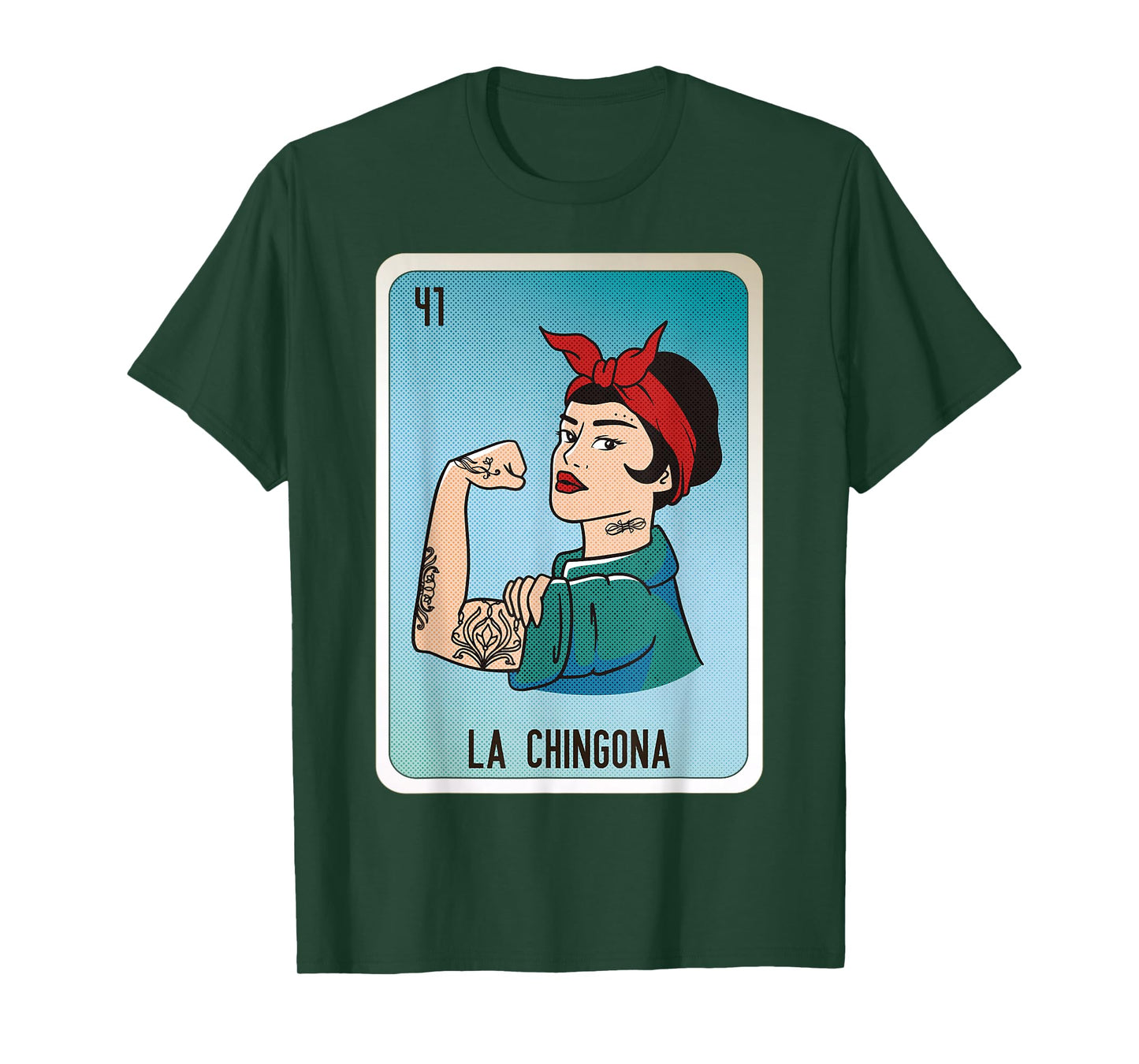 La Chingona Mexican Slang Chicano Bingo Cards T-Shirt