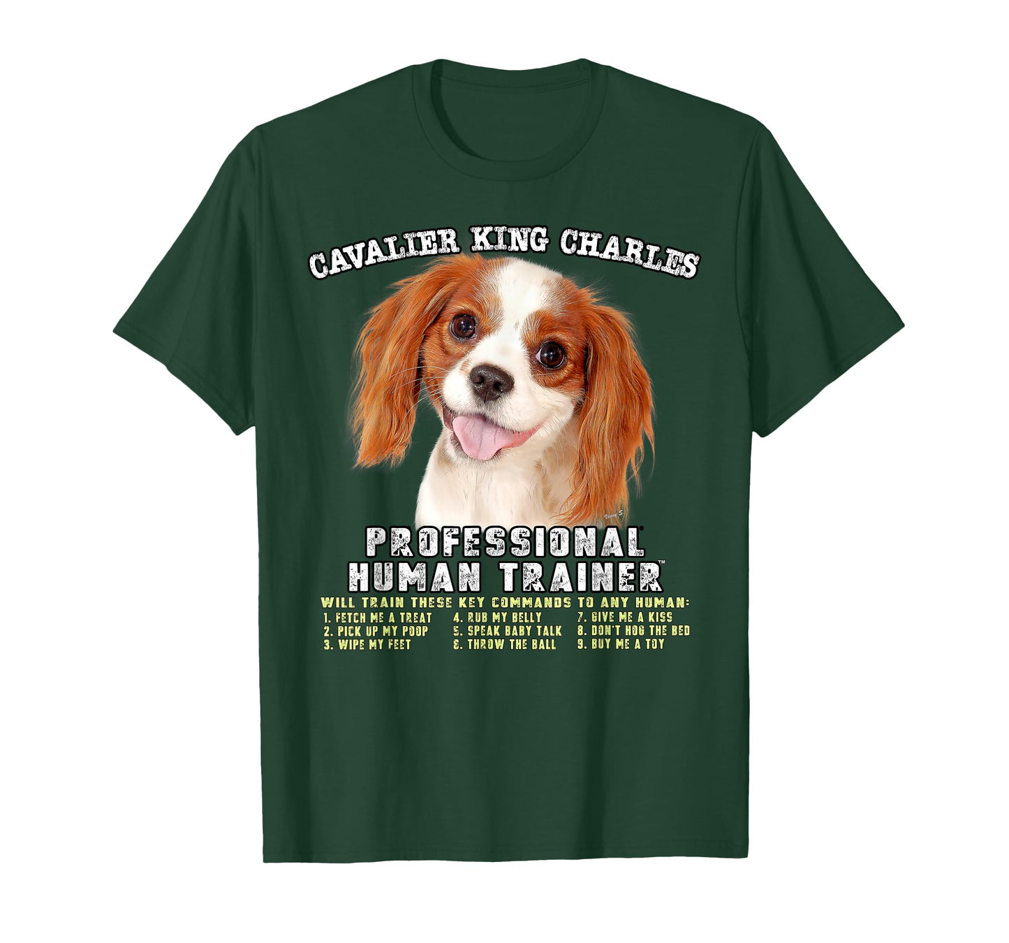 Cavalier King Charles Spaniel Professional Human Trainer T-Shirt