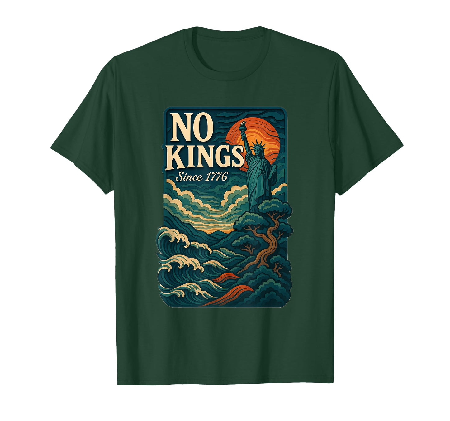 No Kings | Liberty & Democracy Statement Tee T-Shirt