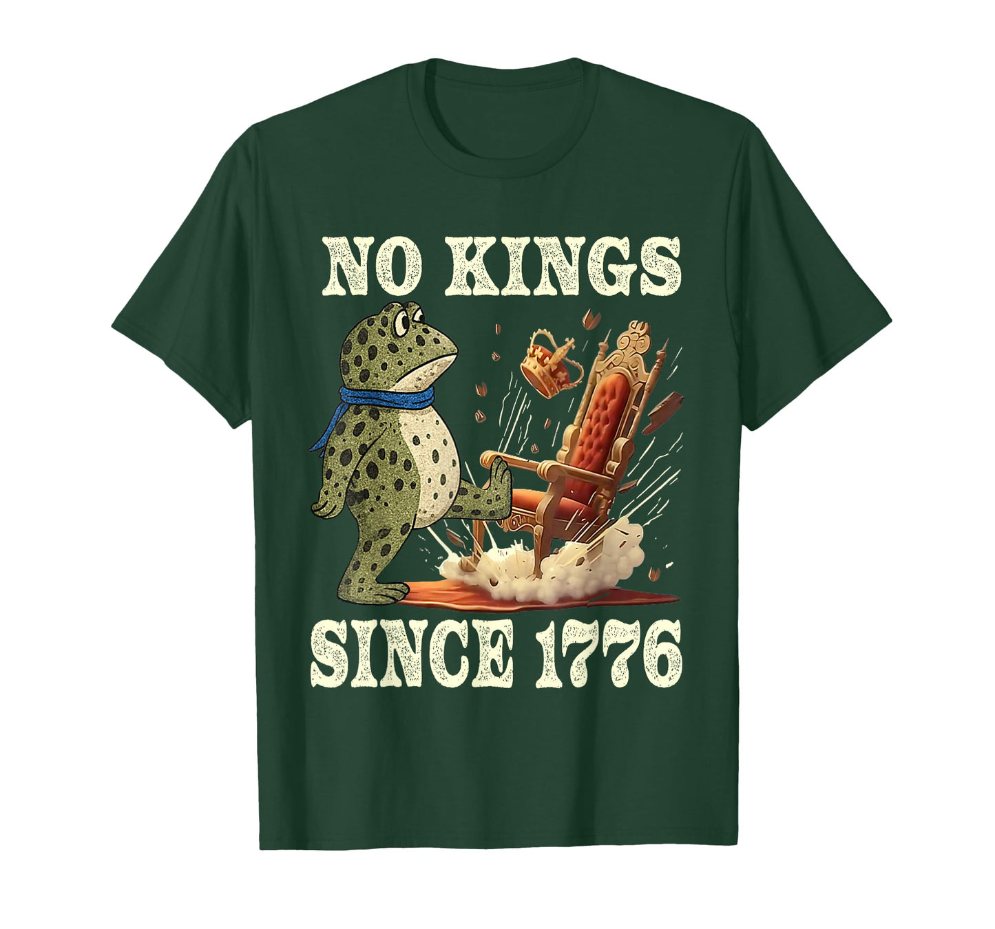 No Kings Since 1776 Frog Protest T-Shirt