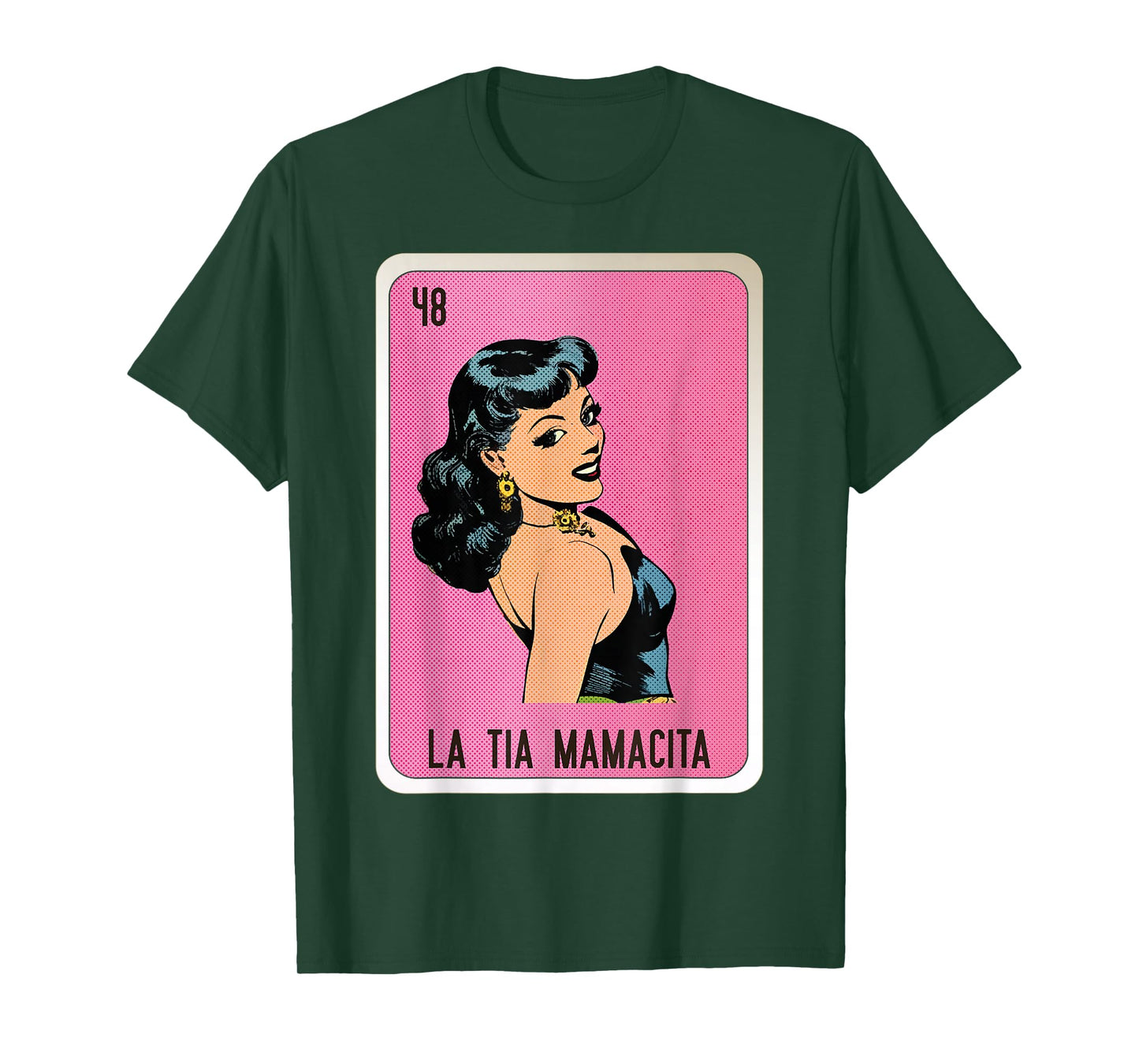 La Tia Mamacita Mexican Slang Chicano Bingo Cards T-Shirt