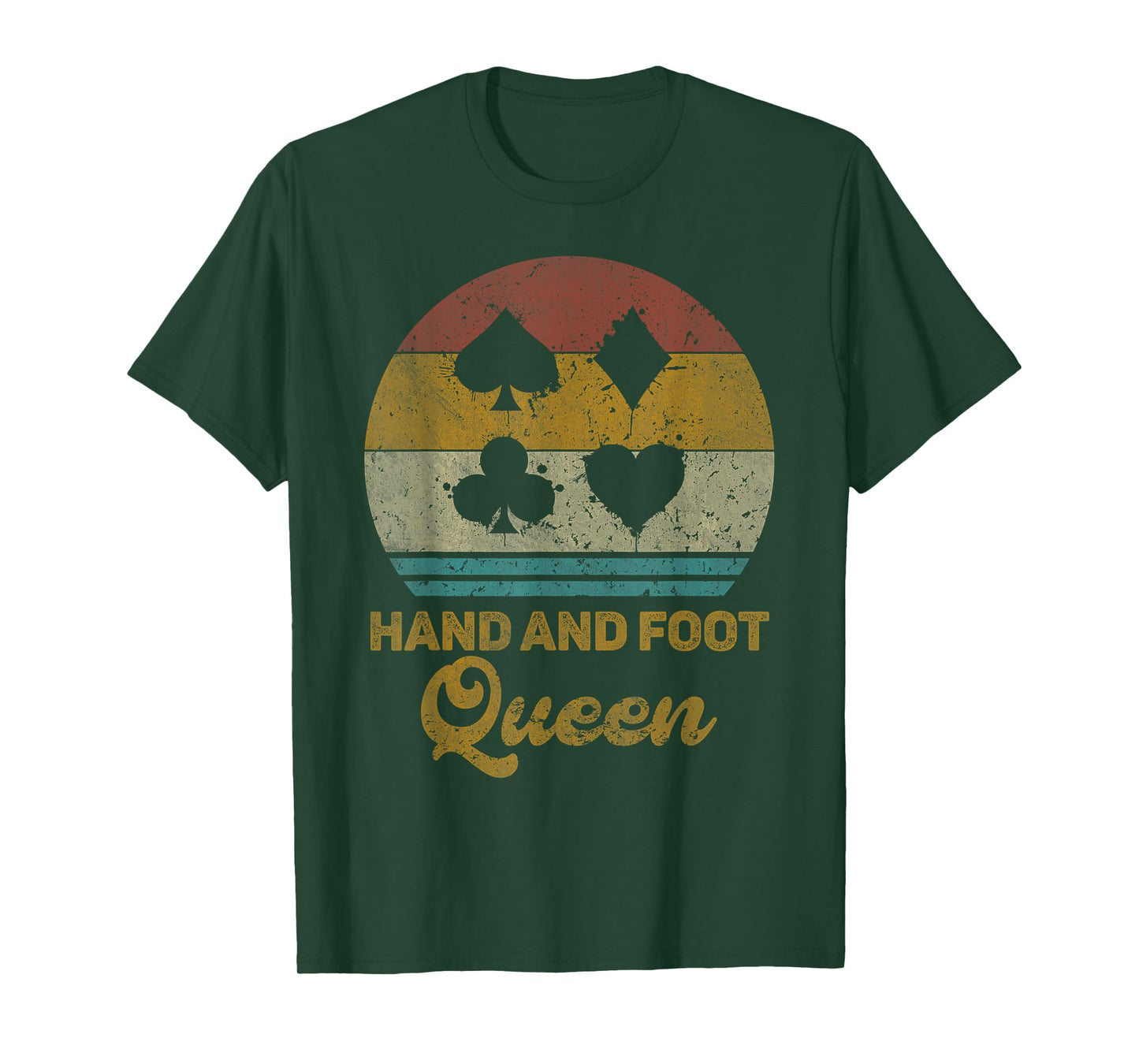 Hand And Foot Queen Funny Hand And Foot Card Game T-Shirt