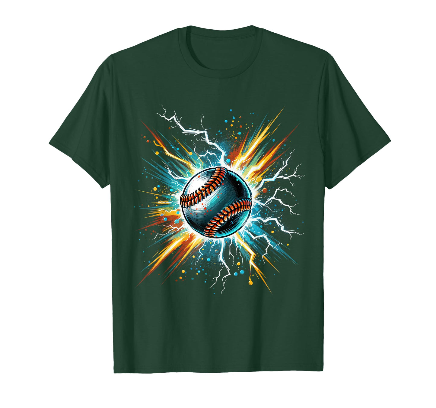 Baseball Player Art Graphic Baseball Fan Boys Mens T-Shirt
