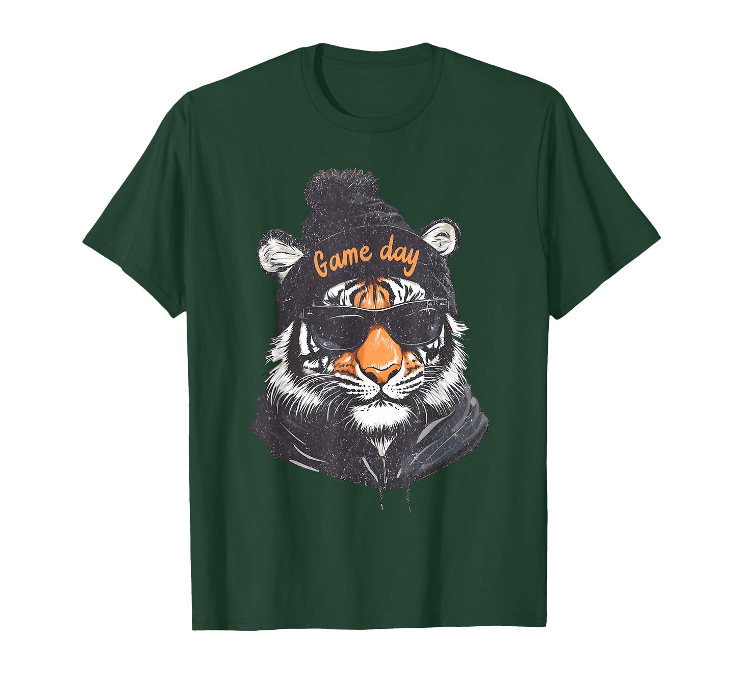 Touchdown American Football Game Day Thanksgiving Tiger Cool T-Shirt