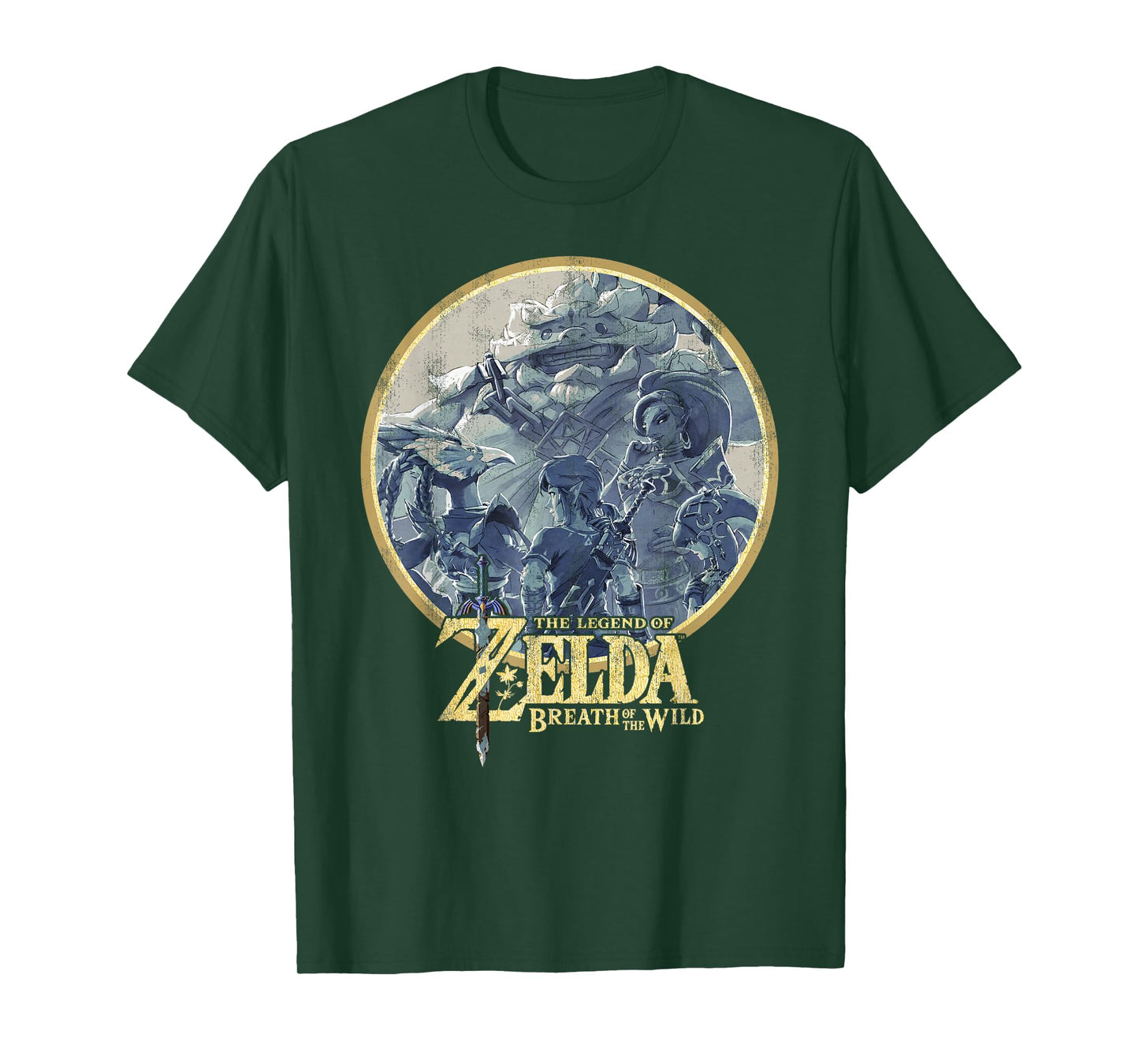 Nintendo Zelda Breath Of The Wild Rock Badge Graphic T-Shirt T-Shirt