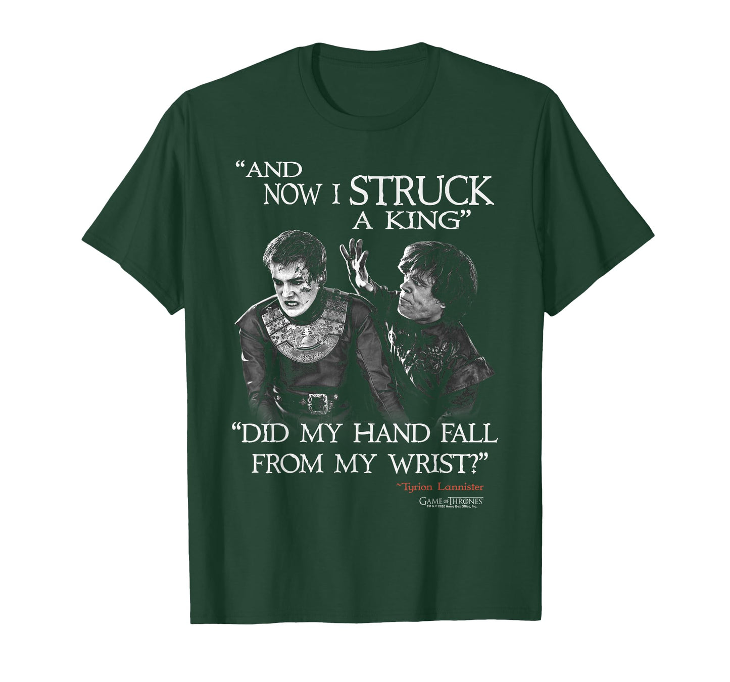 Game Of Thrones Tyrion & Joffrey And Now I Struck A King T-Shirt