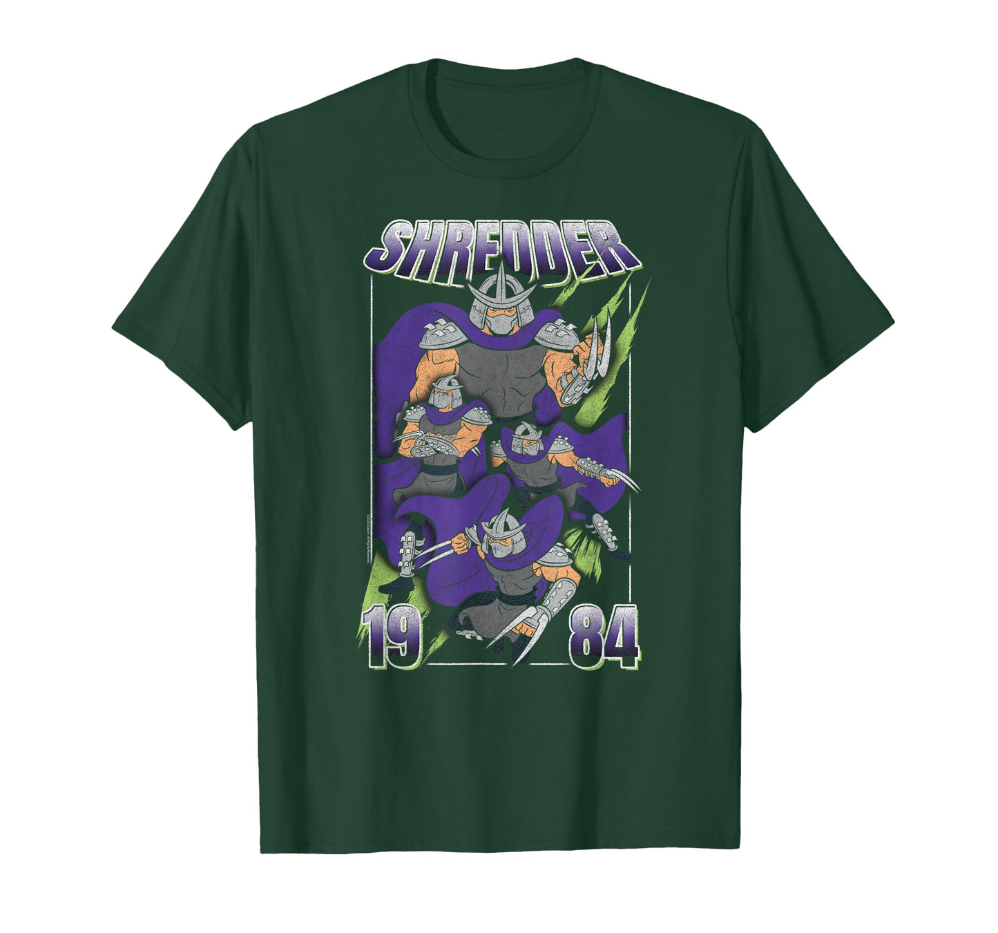 Teenage Mutant Ninja Turtles Shredder Poses 1984 Retro T-Shirt