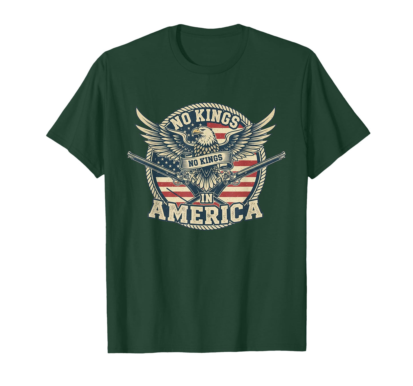 No King in America Cool No Kings Matching tee for Men Women T-Shirt