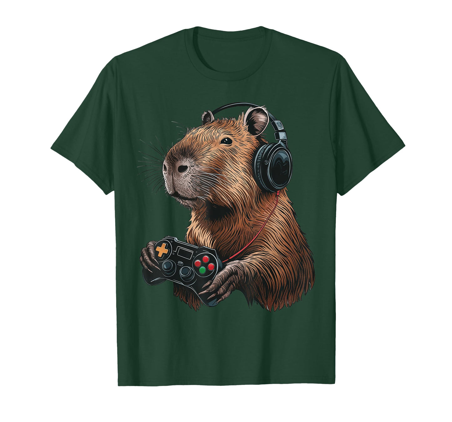 Capybara Gamer: Funny Capybara Gamer Video Game Silly T-Shirt