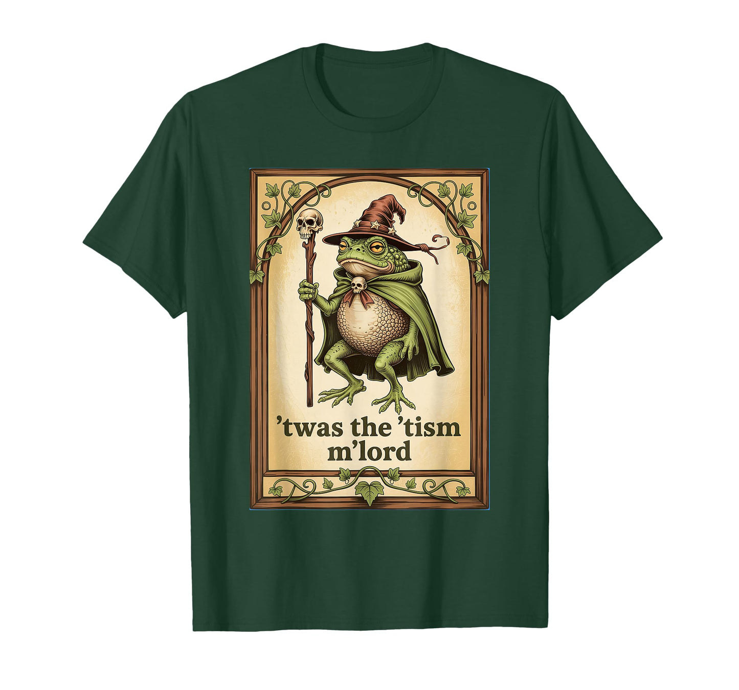 'Twas the 'Tism M'Lord Wizard Frog Autism T-Shirt