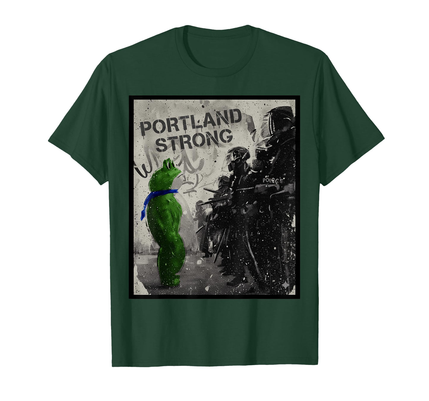 Portland Strong Portland Frog Resist No Kings October 18 T-Shirt