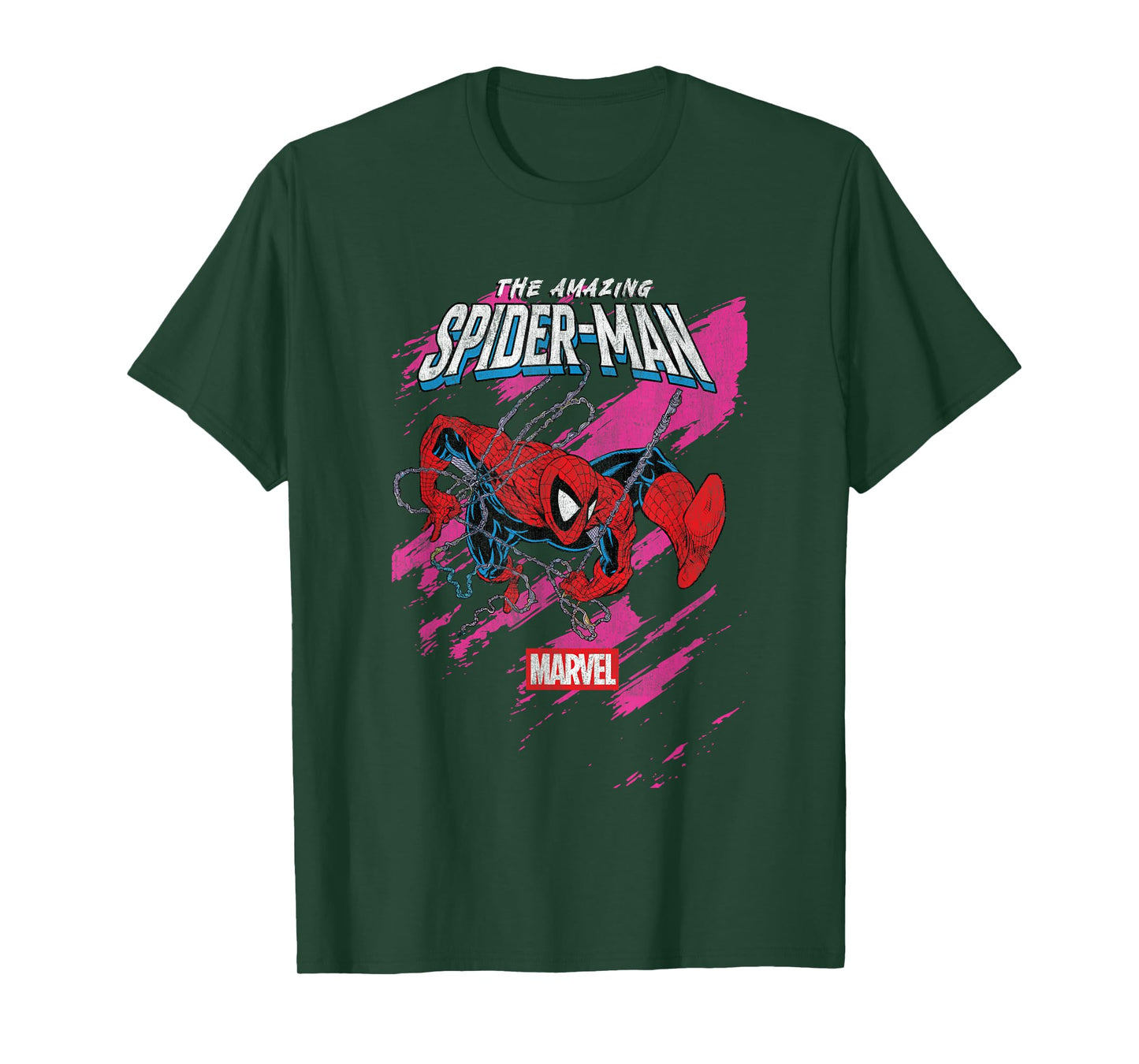 Marvel Comics The Amazing Spider-Man Vintage Neon Cover T-Shirt