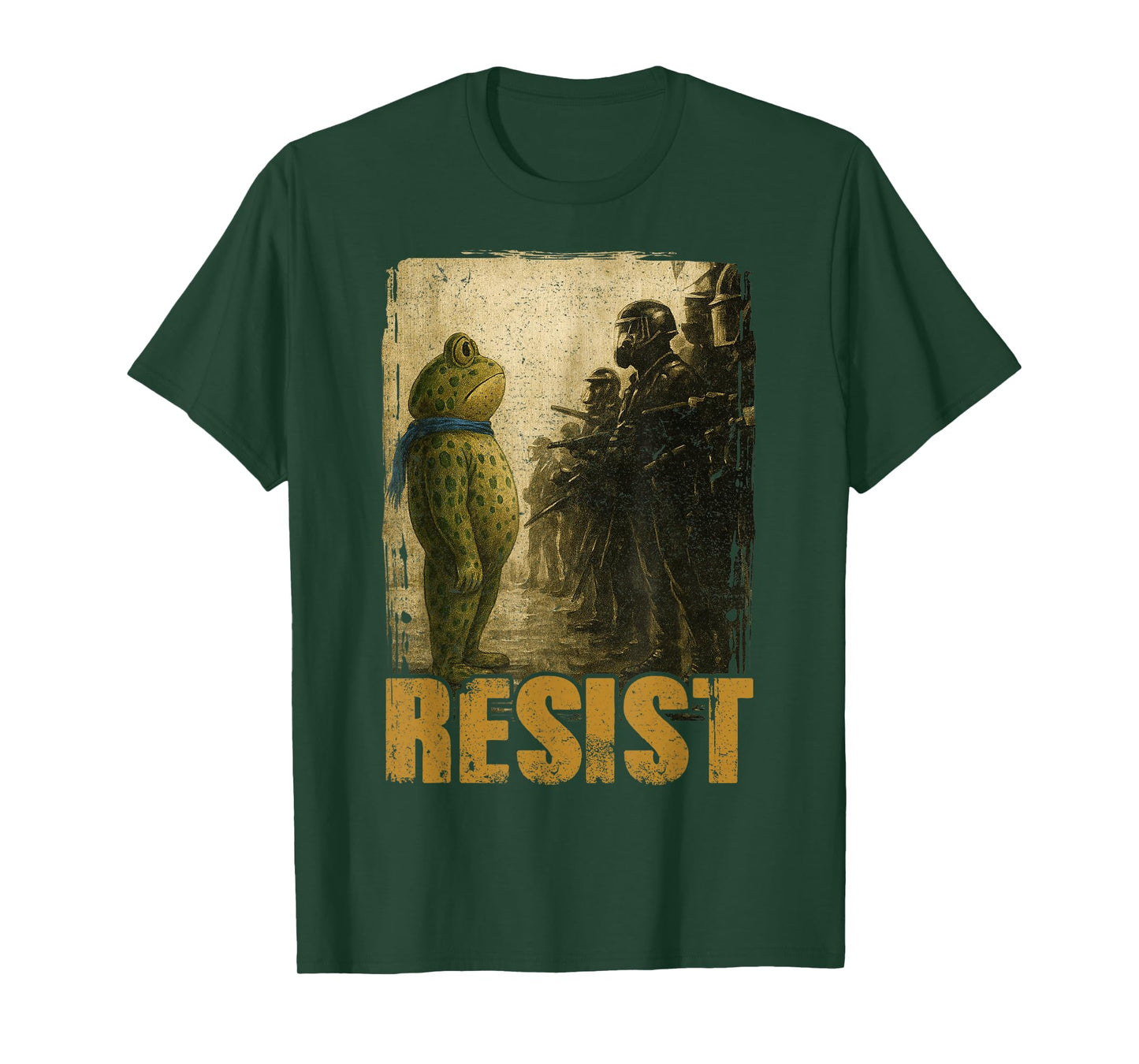 Portland Frog Funny City Art - Portland Frog Protest T-Shirt