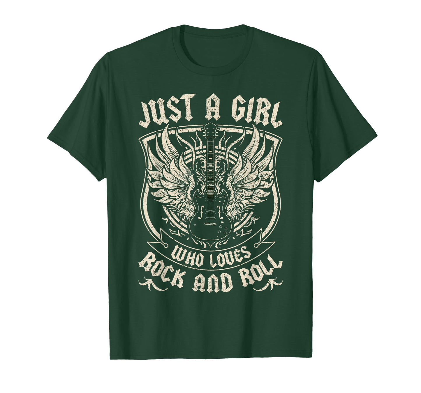 Rock Band Rock Concert Just A Girl Who Loves Rock And Roll T-Shirt