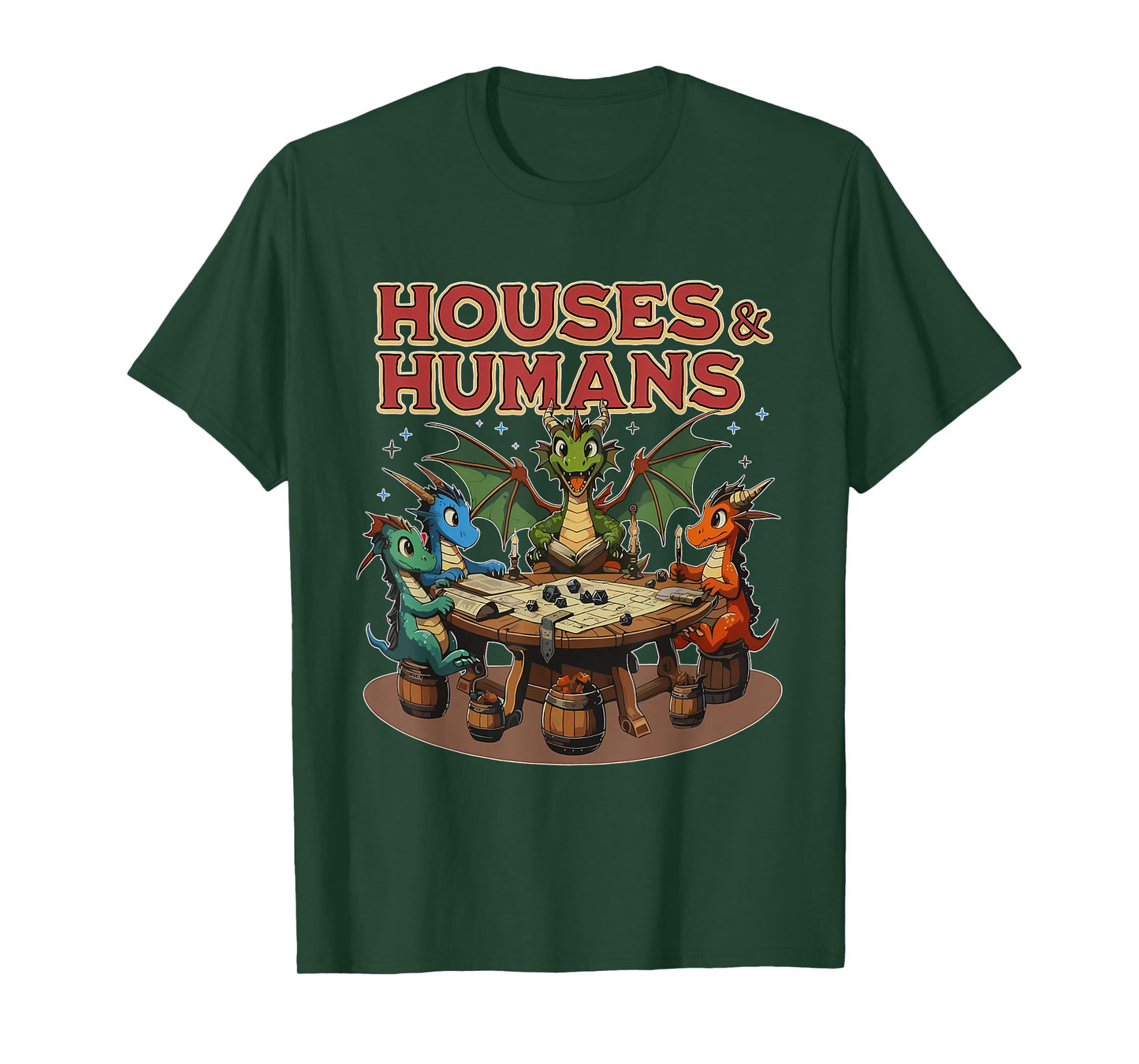 Retro Houses And Humans Gamer Video Game T-Shirt