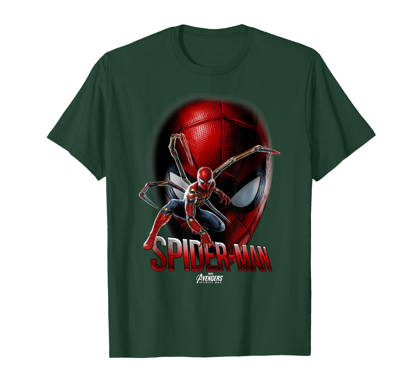 Marvel Infinity War Spider-Man Game Face Graphic T-Shirt T-Shirt