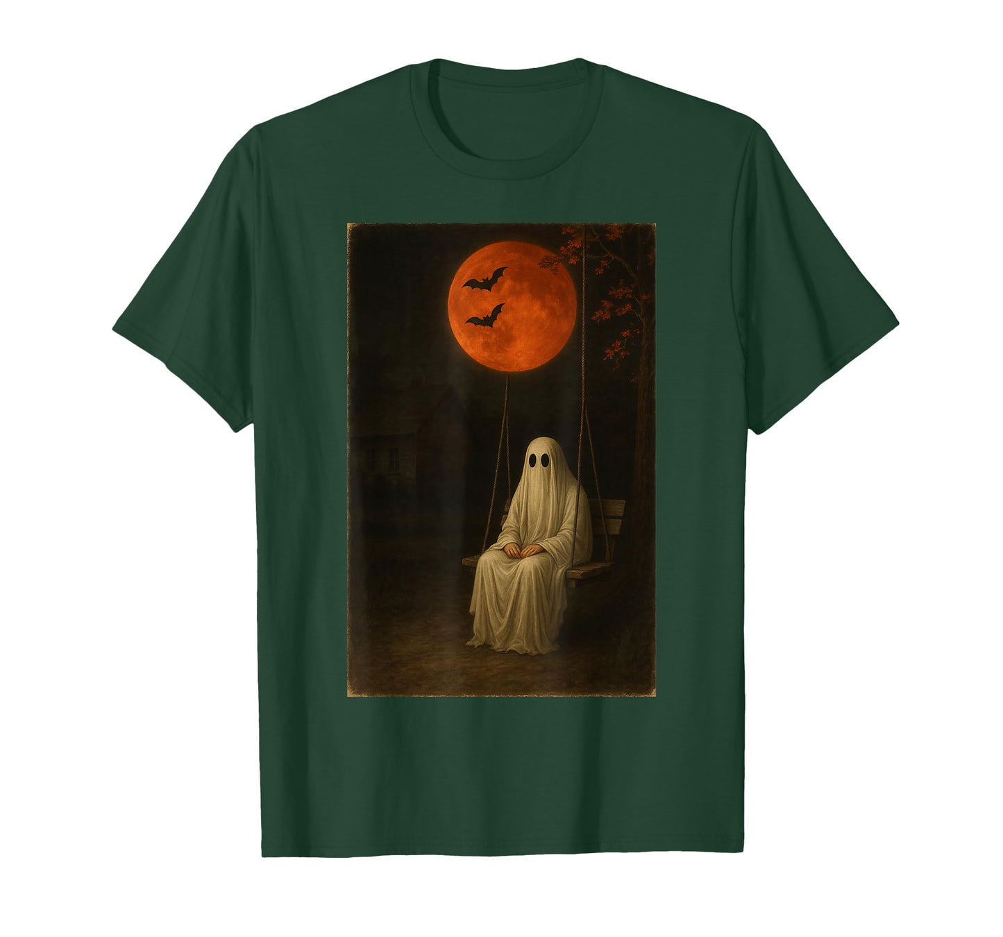 Spooky Ghost Funny Halloween Scary Horror Ghost Spooky Vibes T-Shirt