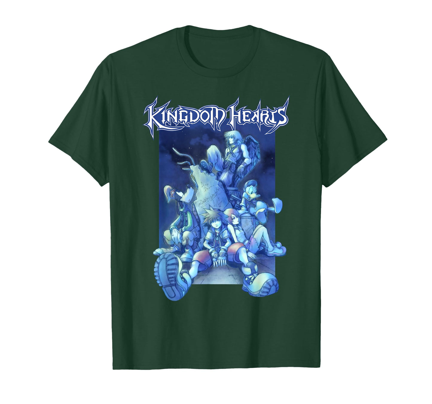 Kingdom Hearts - Blue Crew T-Shirt