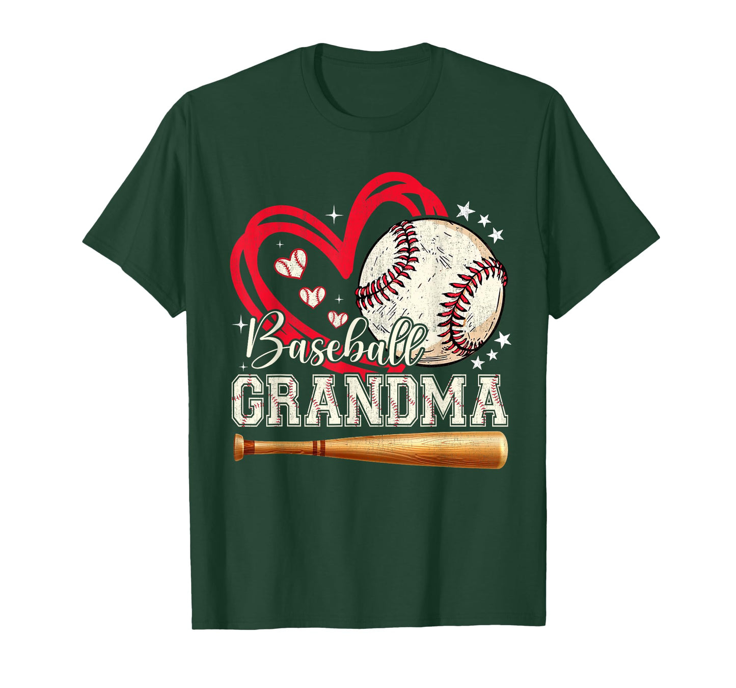 Baseball Grandma Women Family Matching Cute Baseball Grandma T-Shirt