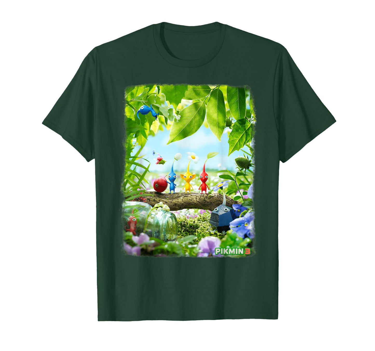 Nintendo Pikmin 3 Tree Group Shot Game Poster T-Shirt