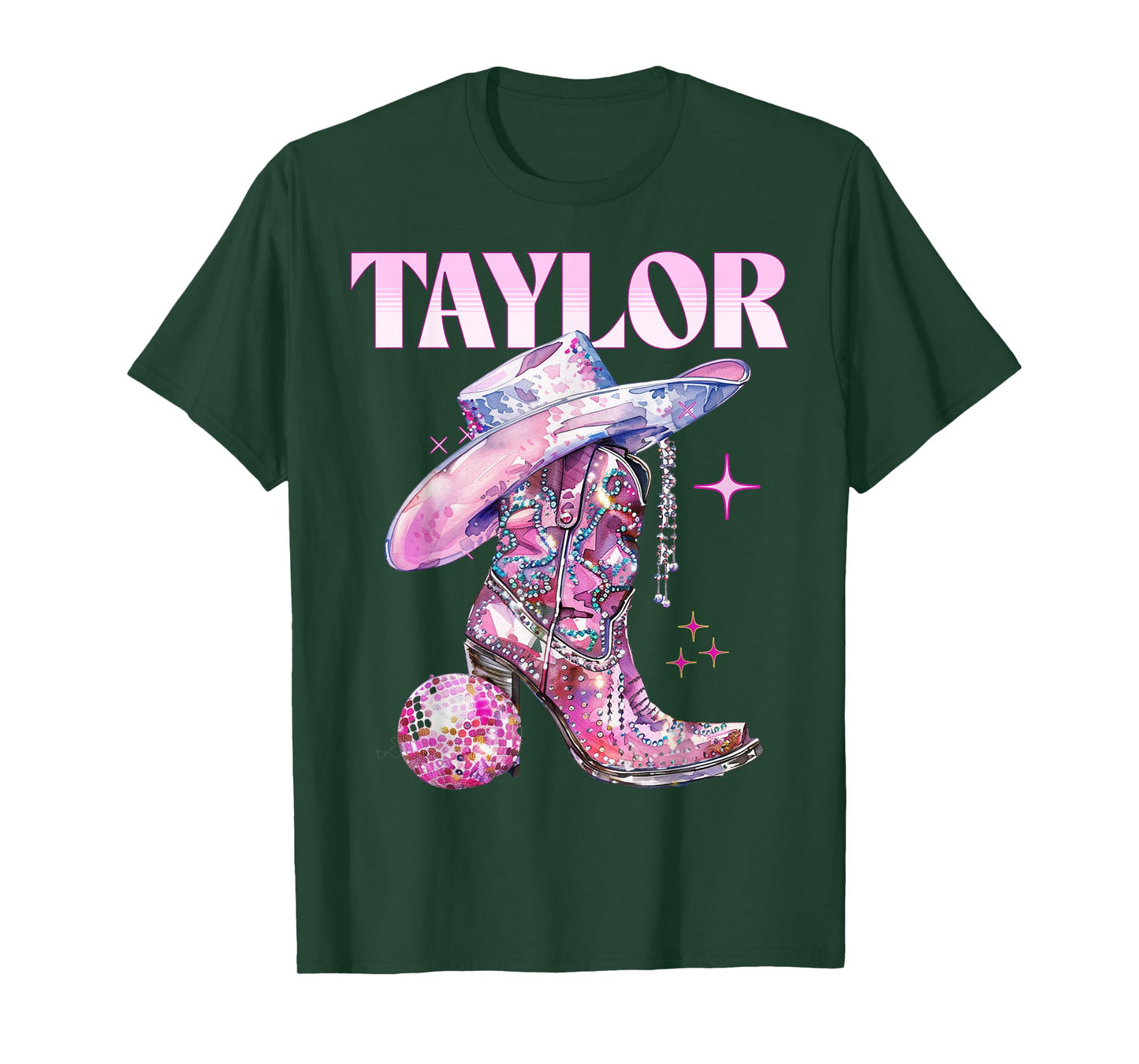 Taylor Outfit Pink Shirt Teen Girls Youth Women Name T-Shirt