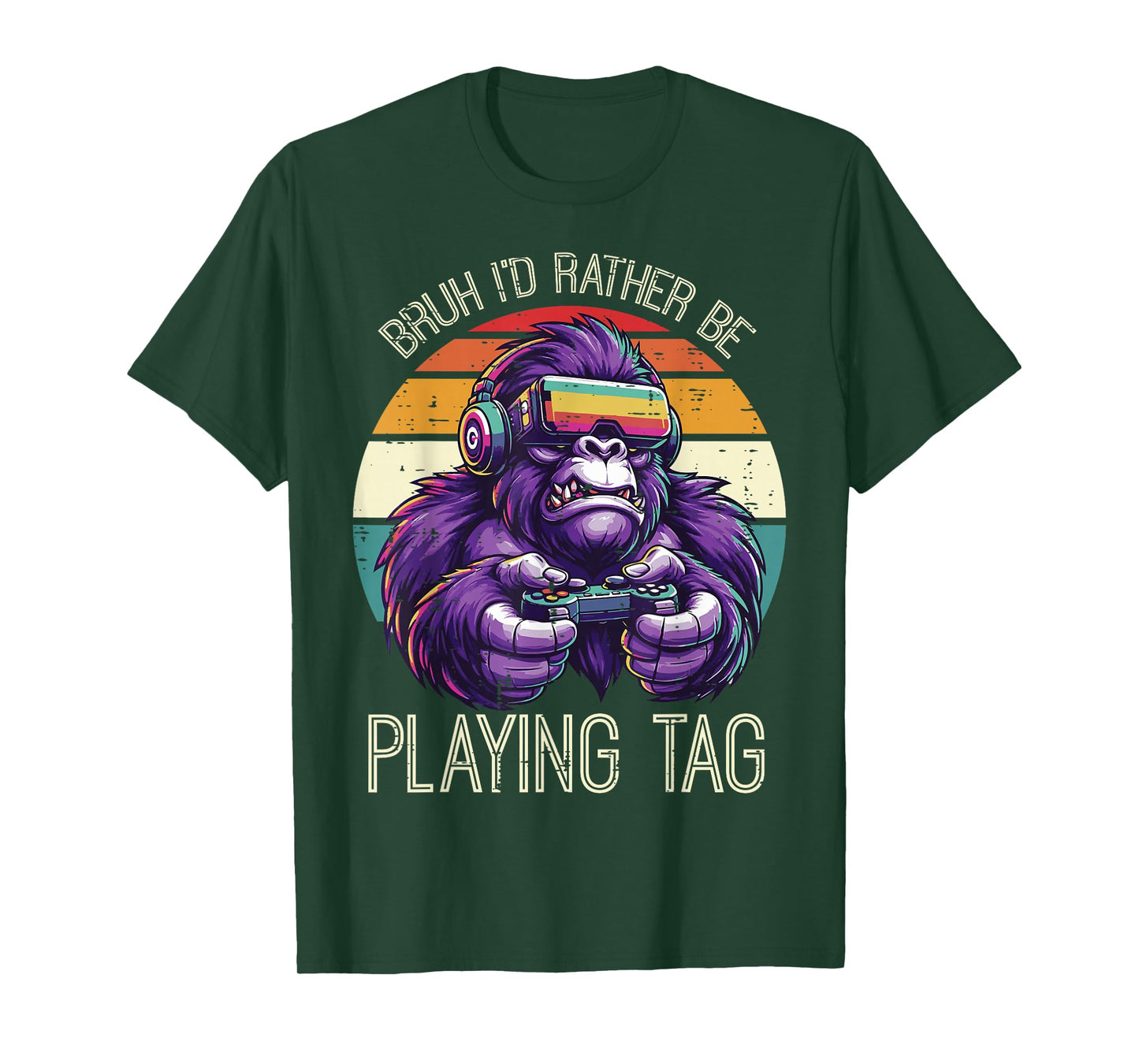 Gaming Bruh Id Rather Play Video Games Gamer Men Boys Kids T-Shirt