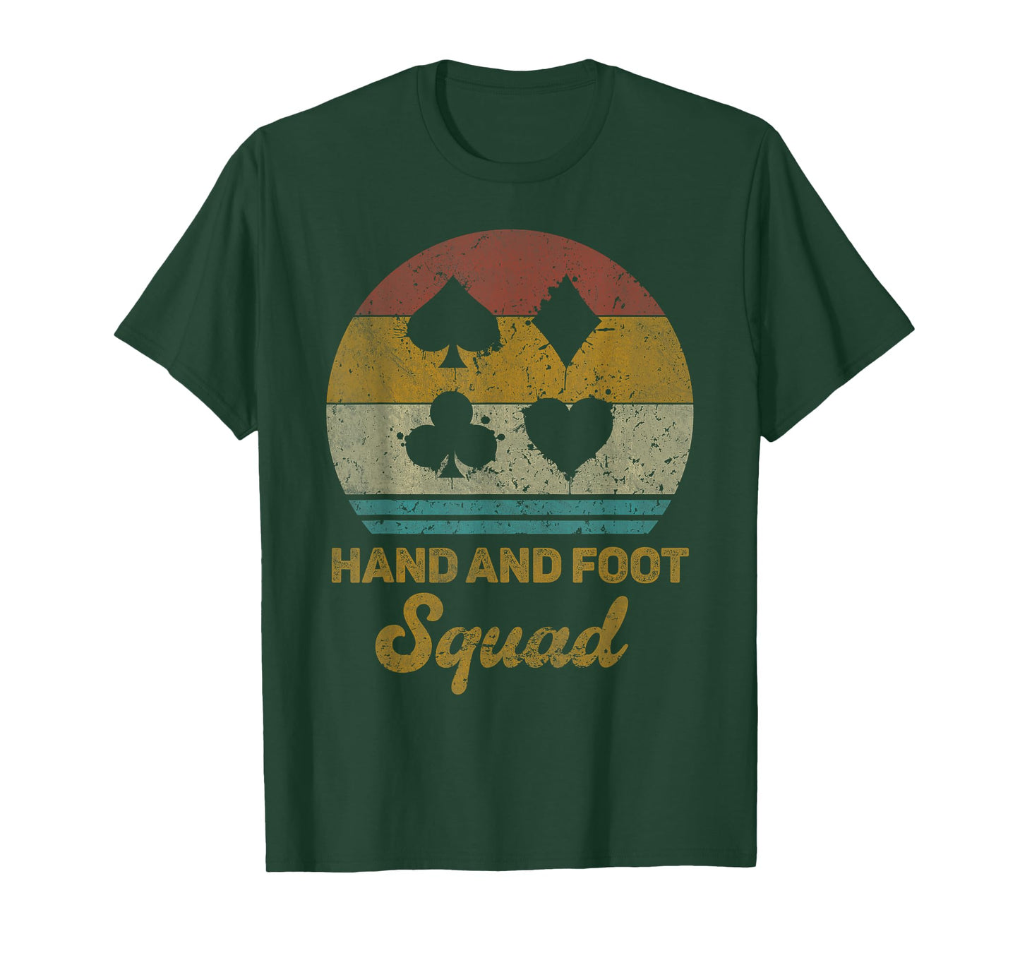 Hand And Foot Squad Funny Hand And Foot Card Game T-Shirt