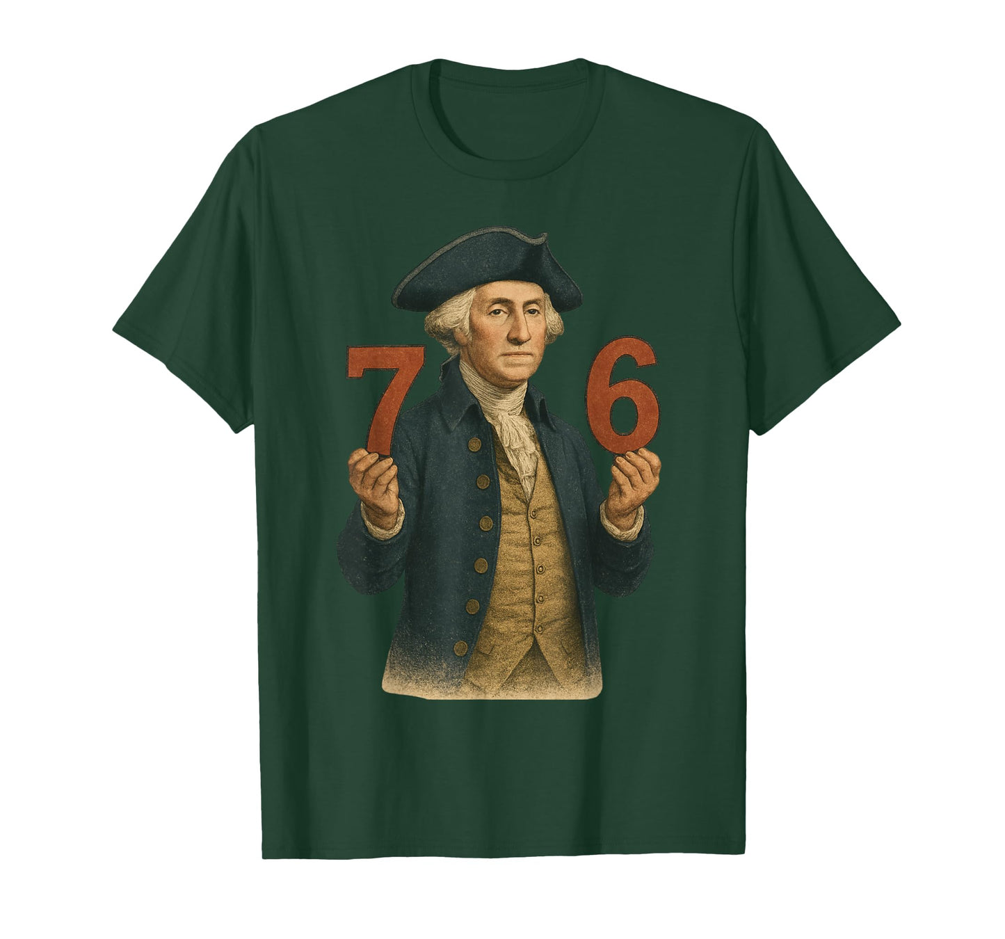 6-7 7-6 George Washington Six Seven American T-Shirt