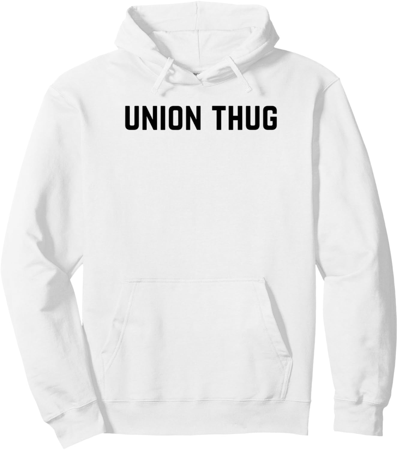 Union Thug - Pro-Union Rights with Eagle and Flag Hoodie - Hoodie | White
