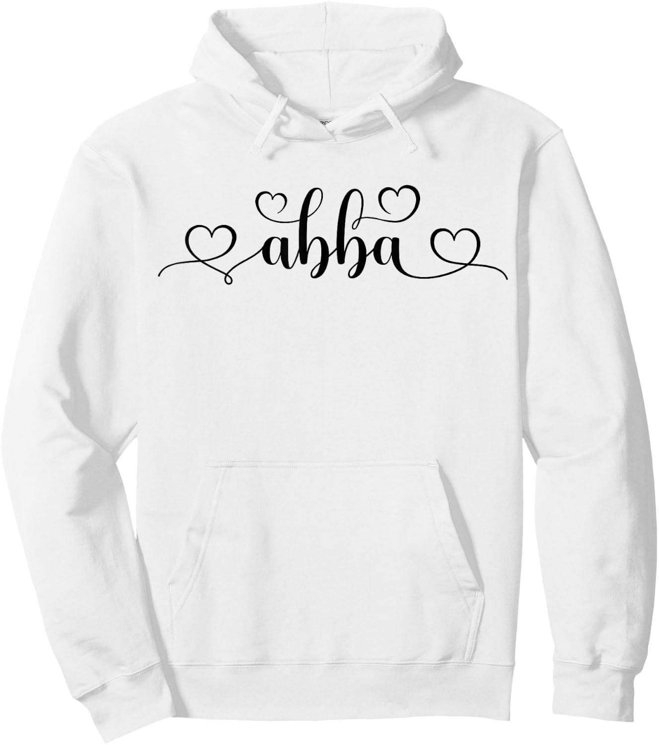 Abba Name Women Men Kids Abba Birthday Shirt Gift Abba Name Hoodie - Hoodie | White