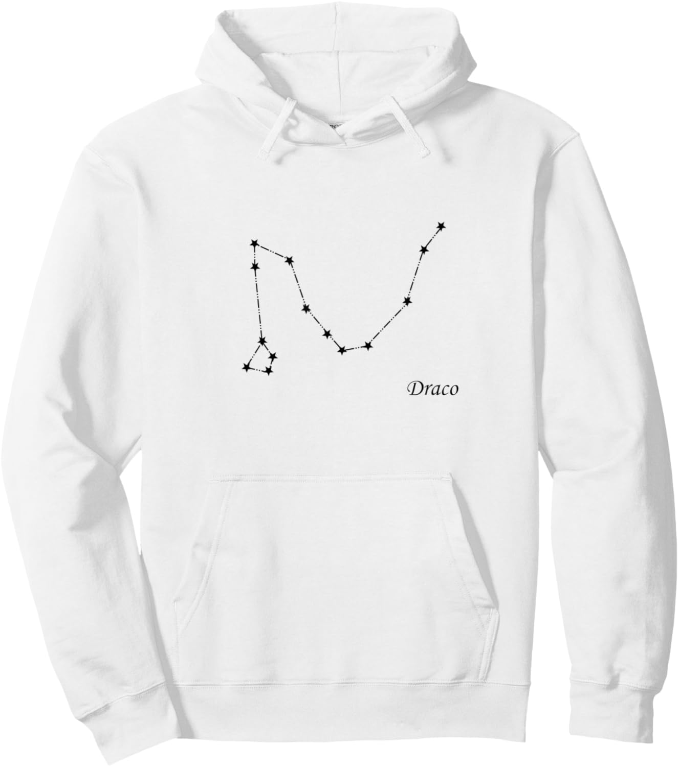 Draco the Dragon Constellation Hoodie - Hoodie | White