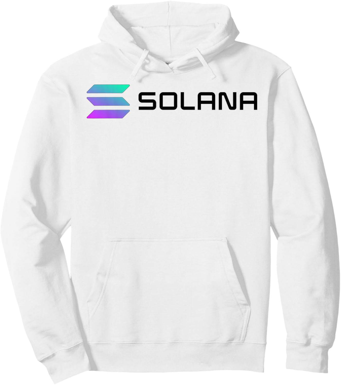Classic White Solana SOL Crypto Digital Currency Hoodie - Hoodie | White